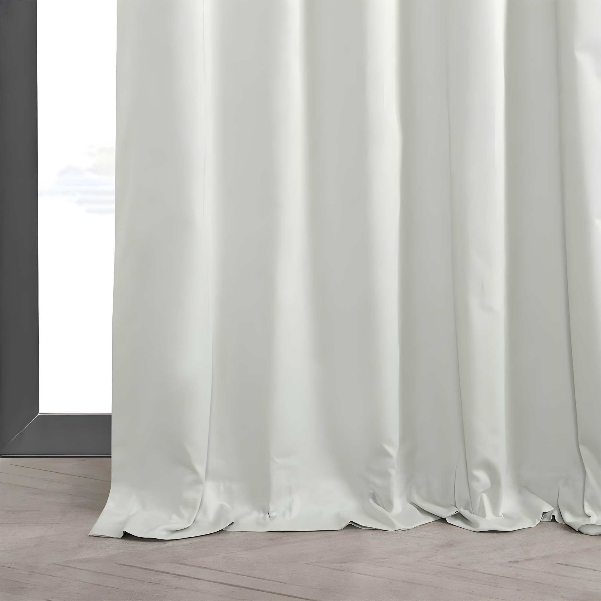 Fresh Popcorn Solid Cotton Blackout Curtain (1 Panel), Fresh Popcorn, 50W X 96L