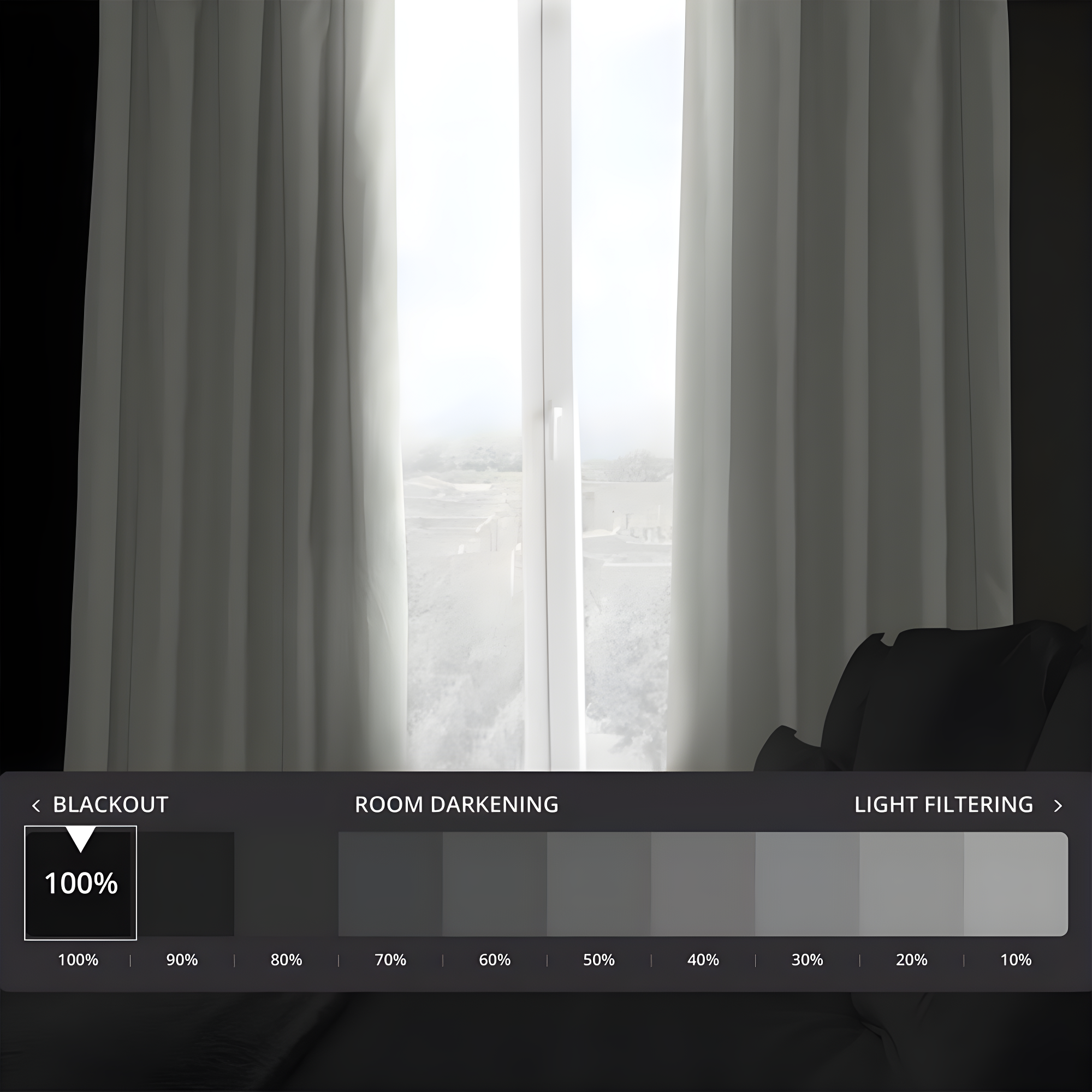 Fresh Popcorn Solid Cotton Blackout Curtain (1 Panel), Fresh Popcorn, 50W X 96L