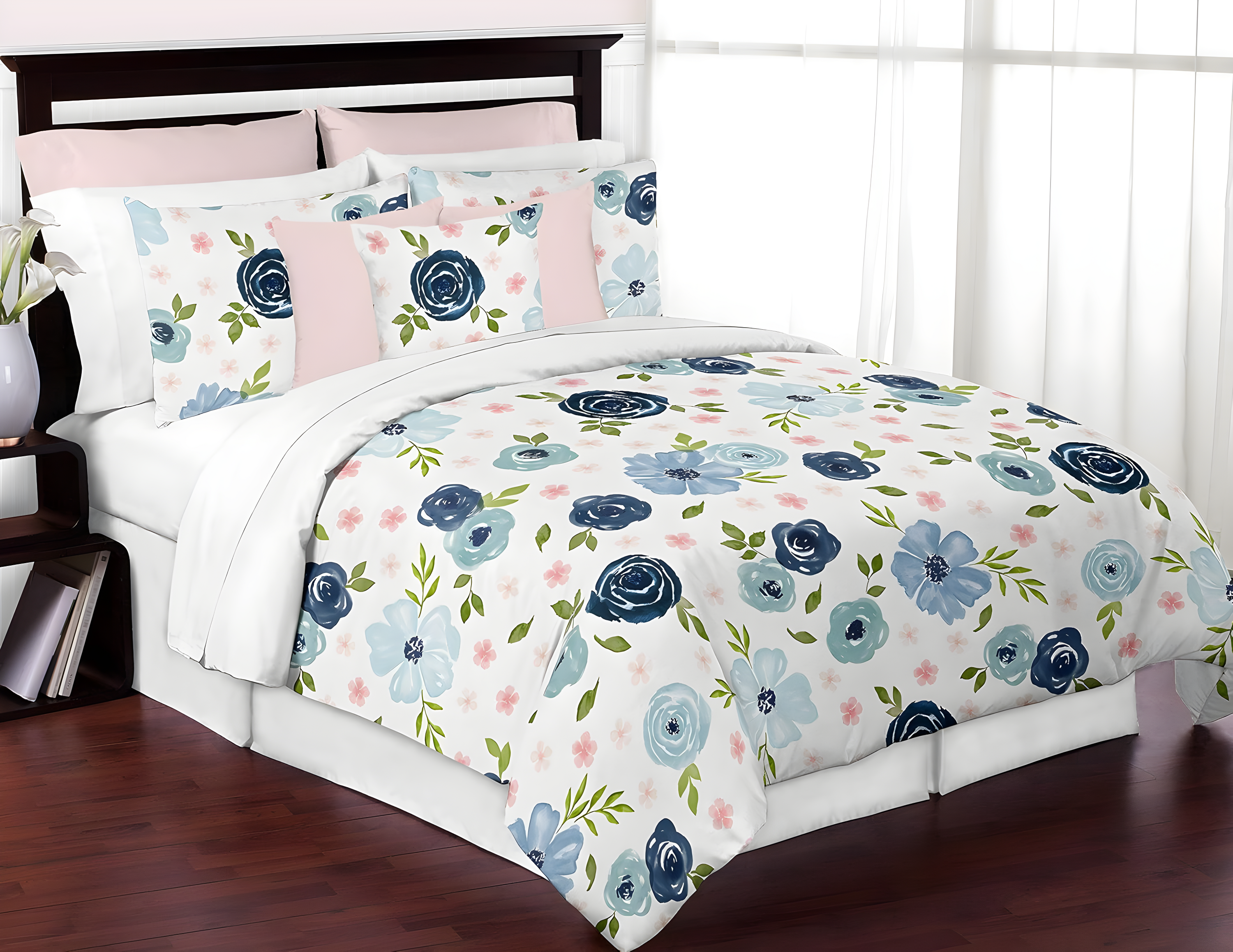 Sweet Jojo Designs Floral Tailored 54'' Window Valance