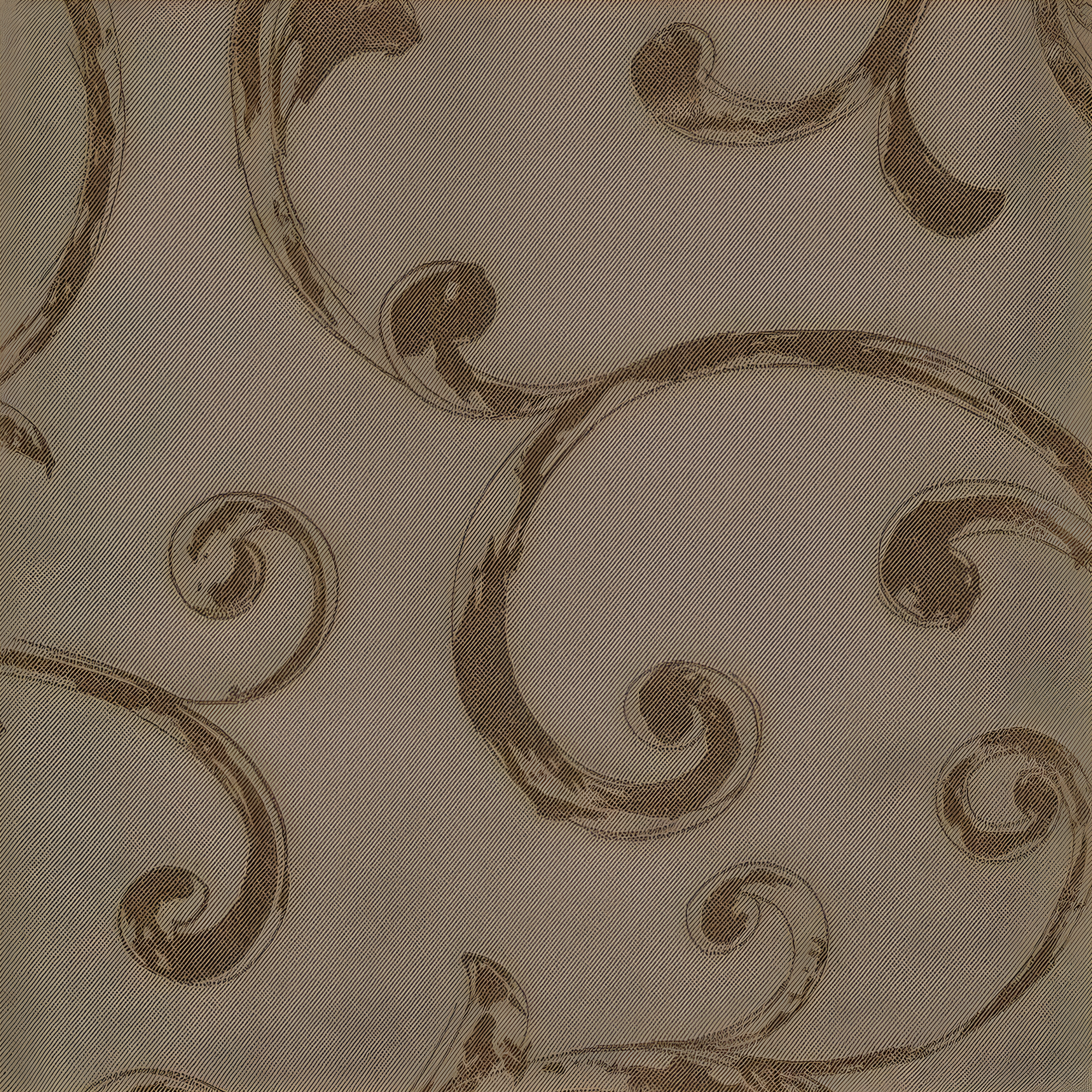 Mia Jacquard Scroll Blackout Window Curtain Panel - 52" x 95" - Taupe - Elrene Home Fashions