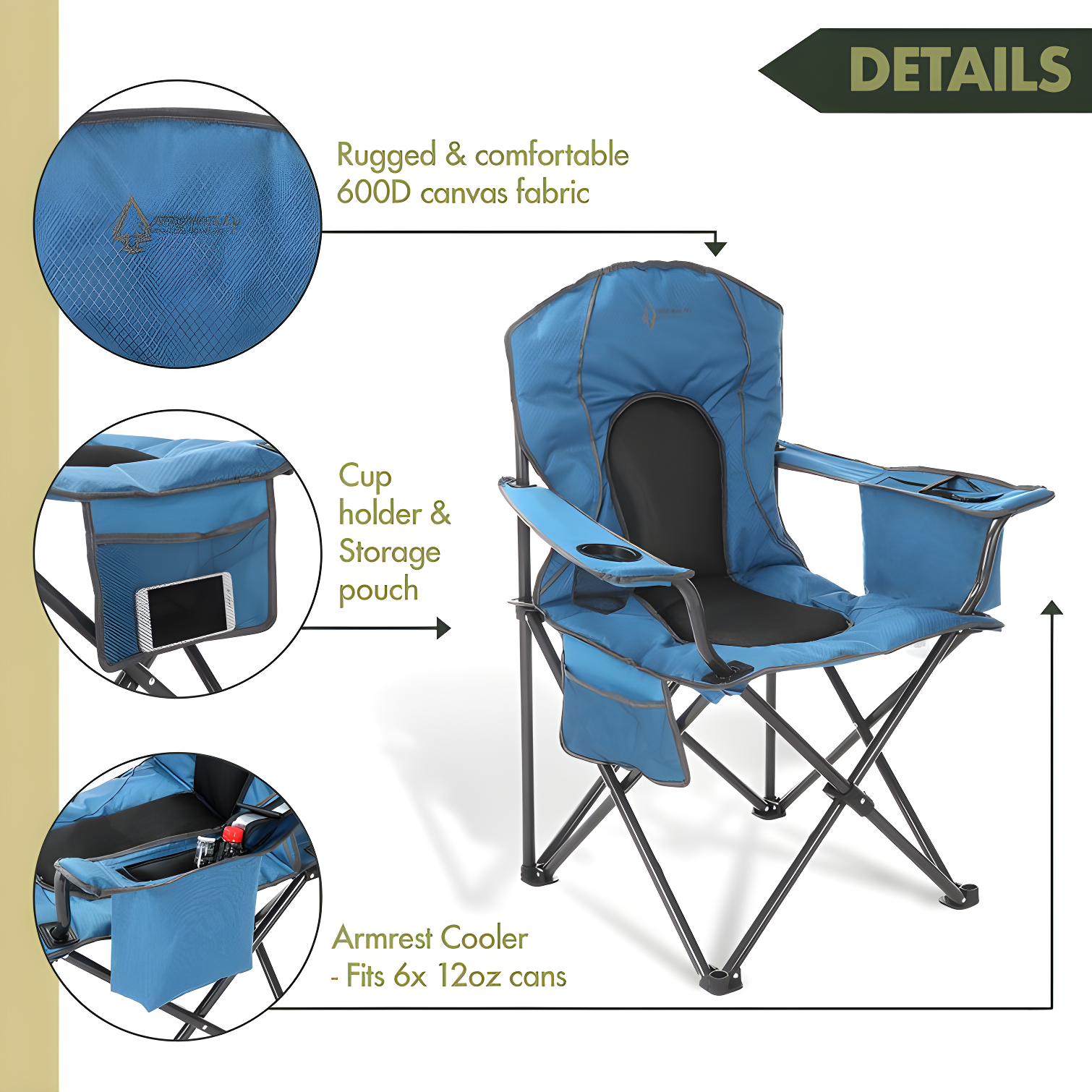 ARROWHEAD Outdoor Folding Camping Chair