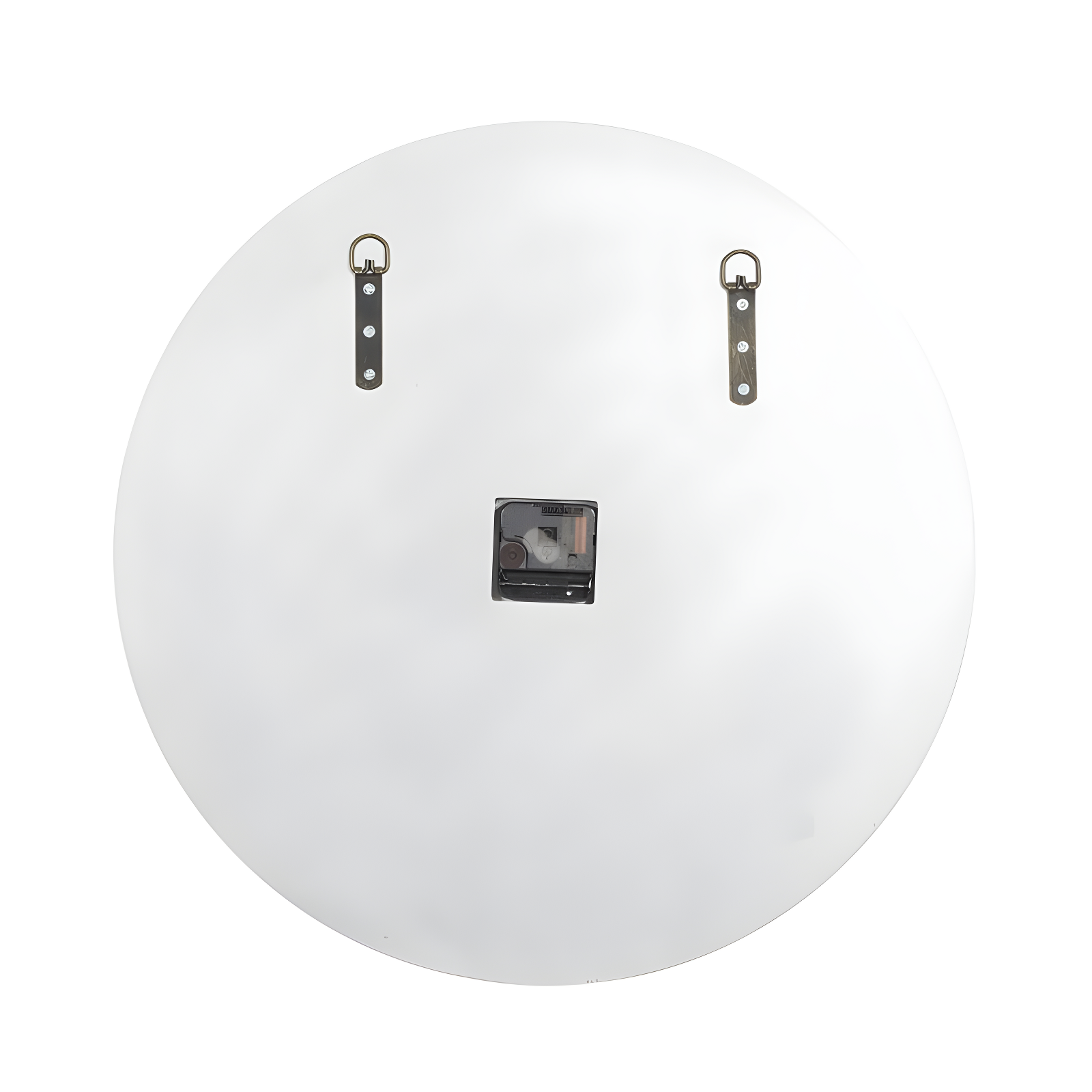 Rosdorf Park Ansonia Glass Mirrored Decorative White Wall Clock with Floating Crystals