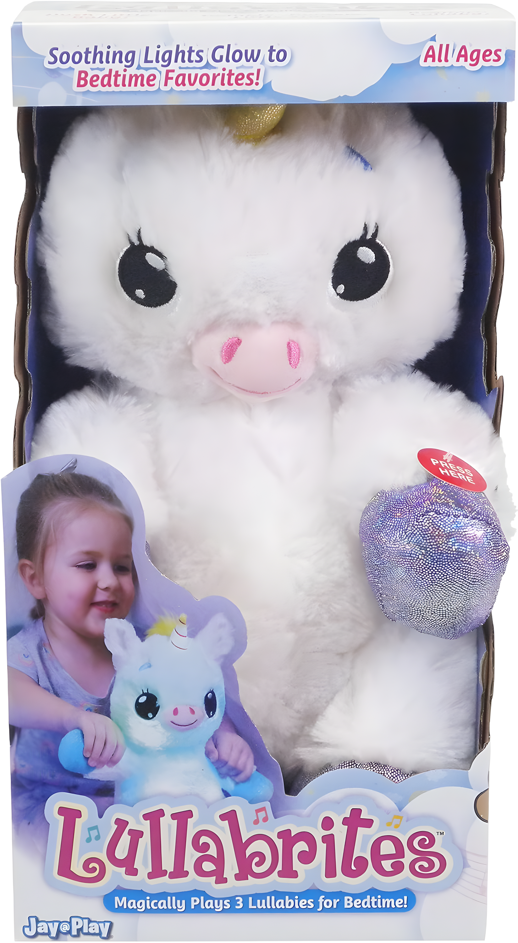 Happy Nappers: Lullabrites Unicorn - Musical Light Up Bedtime Plush
