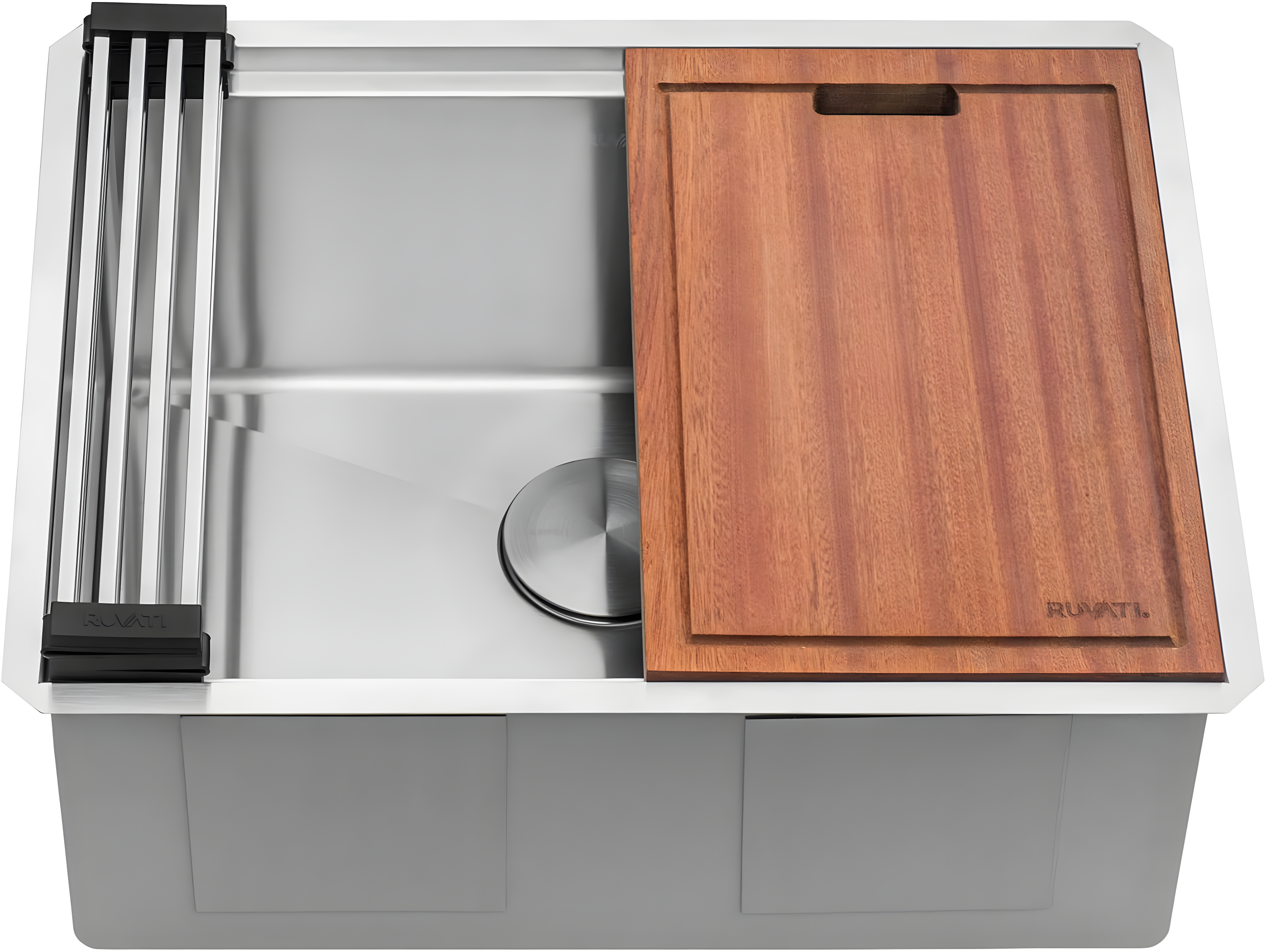 Ruvati RVH8303 Ruvati Workstation Undermount 16 Gauge Stainless Steel Kitchen Sink Single Bowl