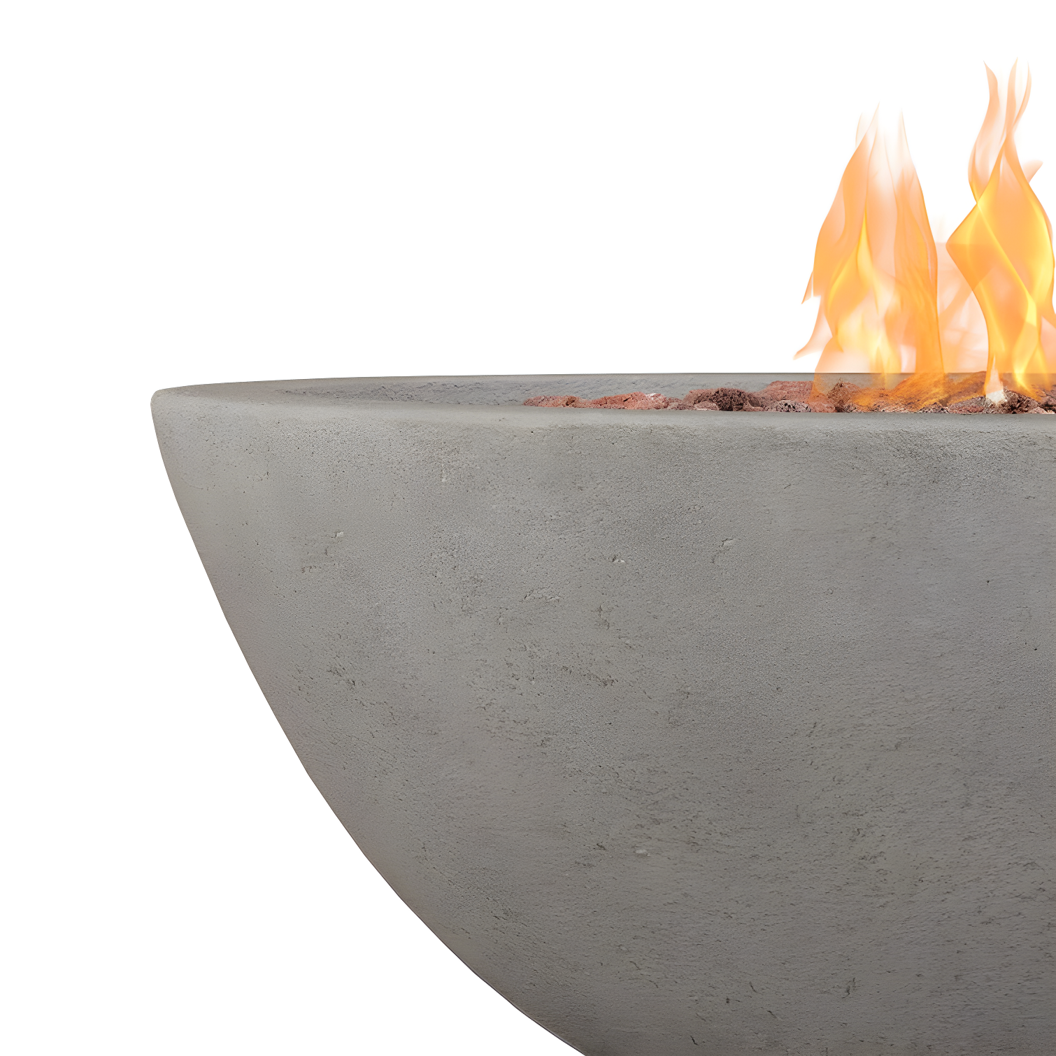 Fernanda Fire Bowl - Gray / Round