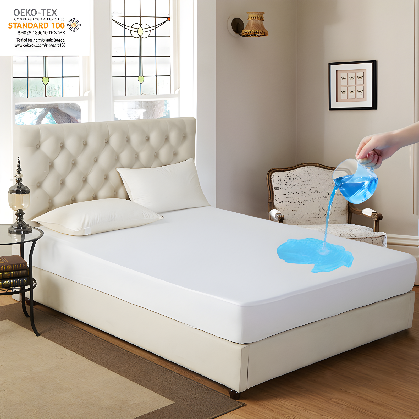 Waterproof Fitted Mattress Protector Mattress Protector Case Pack