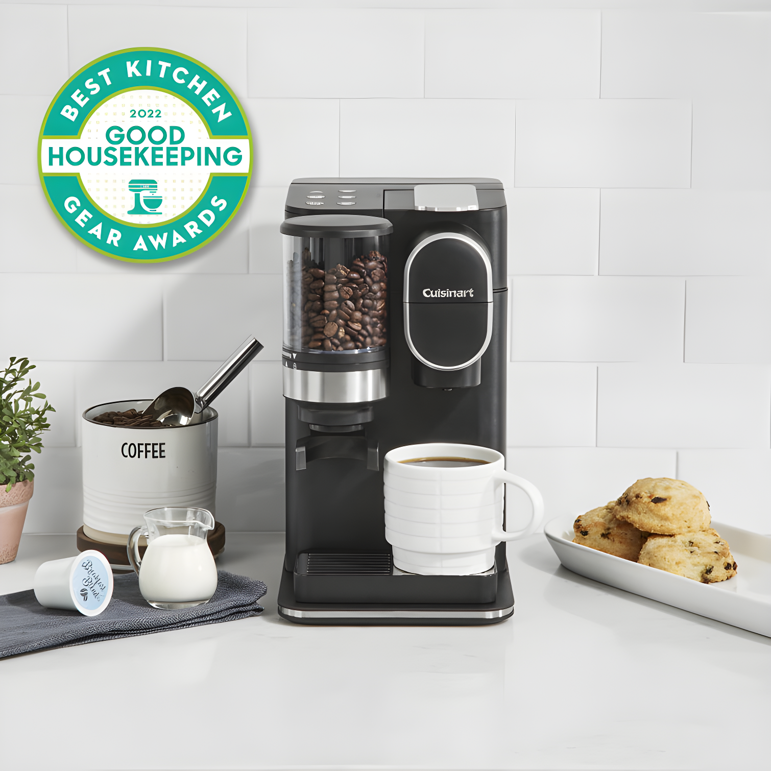 Cuisinart ® Grind & Brew ™ Single-Serve Coffee Maker