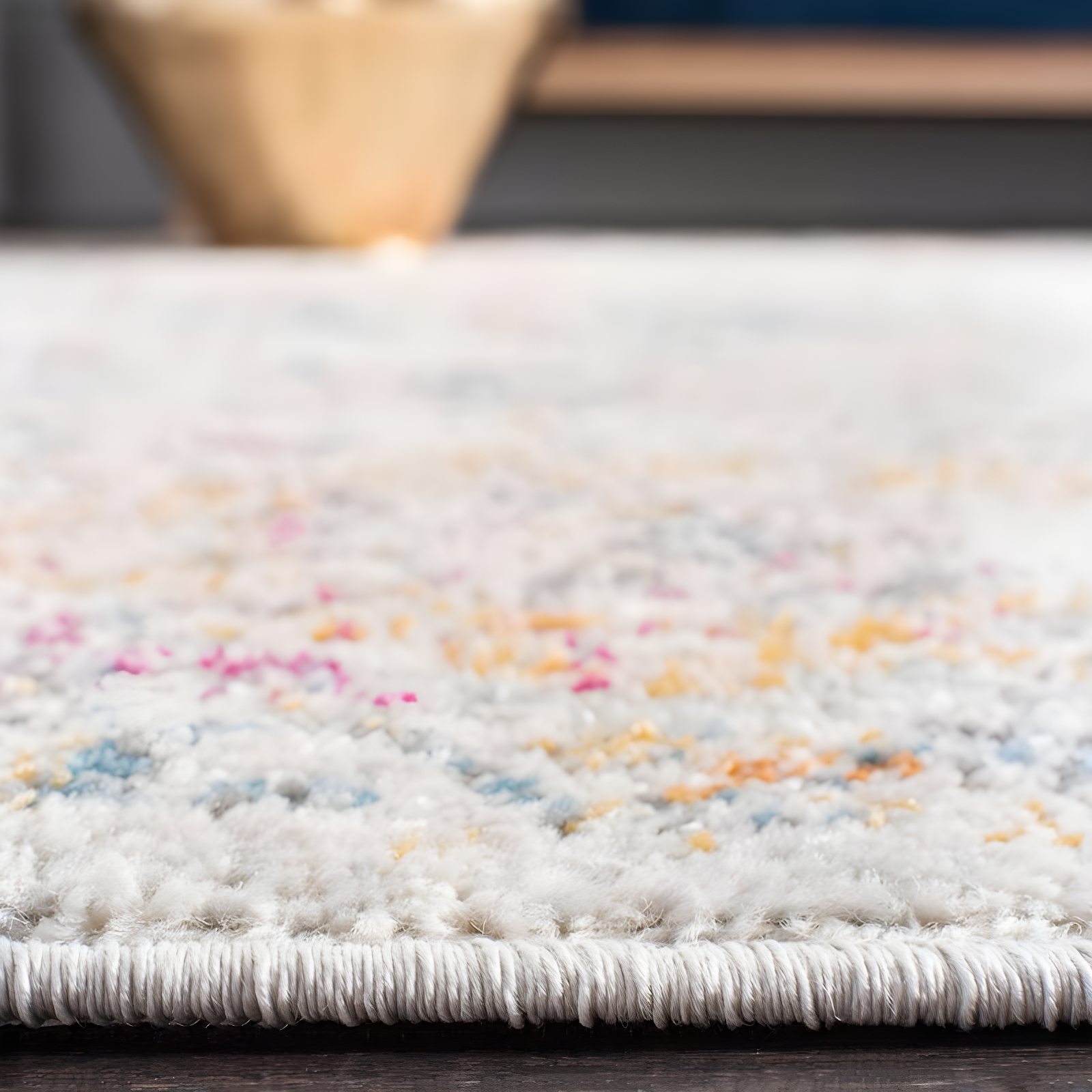 Madison MAD611 Power Loomed Indoor Accent Rug - Grey/Gold - 3'x5' - Safavieh