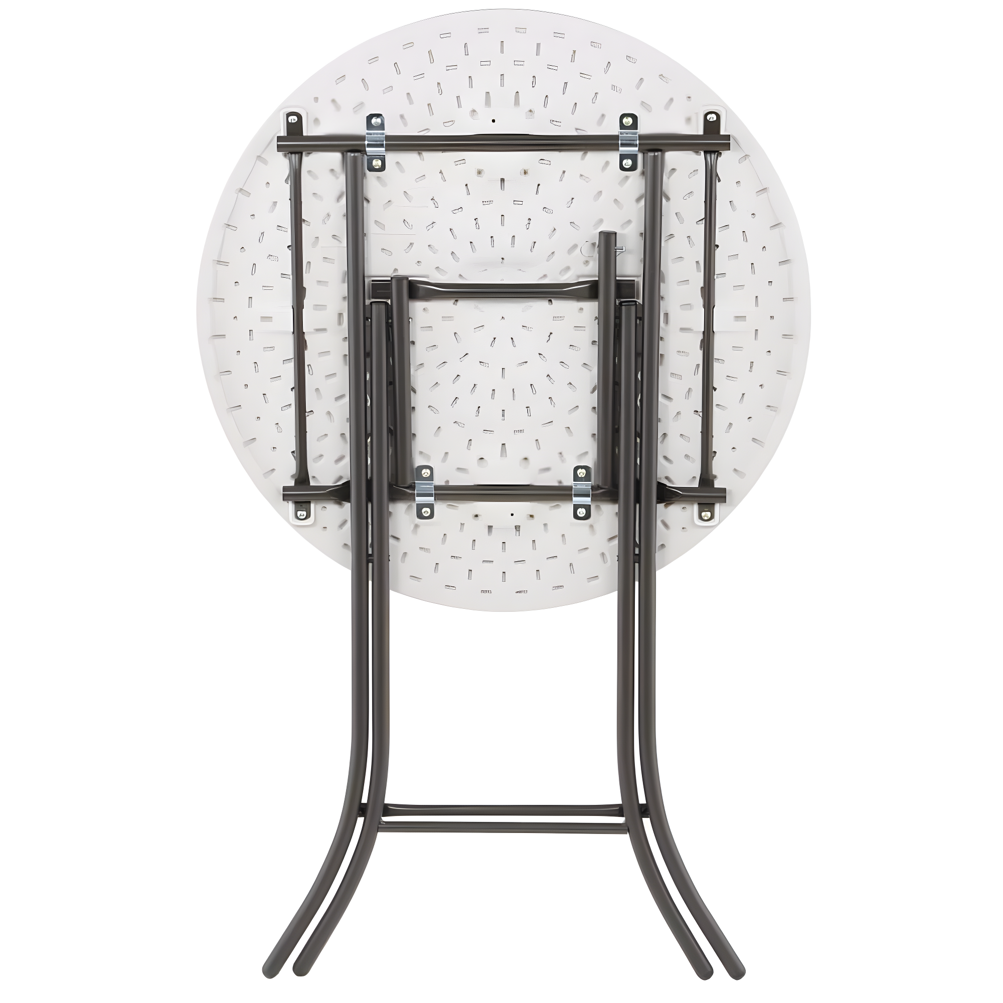 Lifetime 33 inch Round Bistro Table, Indoor/Outdoor Light Commercial, Almond (80362)