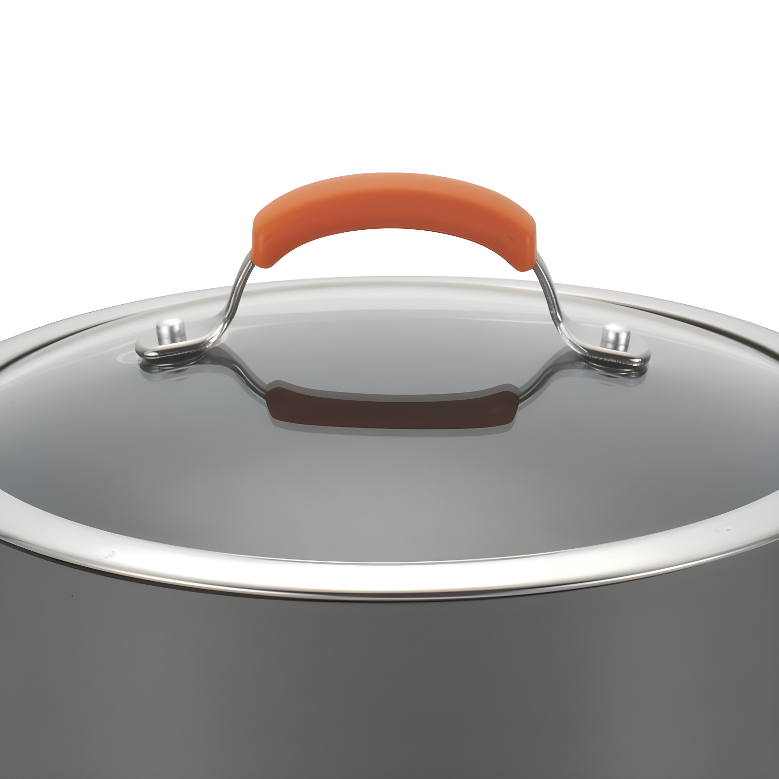 Rachael Ray Rachael Ray Brights Hard Anodized Nonstick Cookware Pots and Pans Set, 10 Piece, Gray with Handles