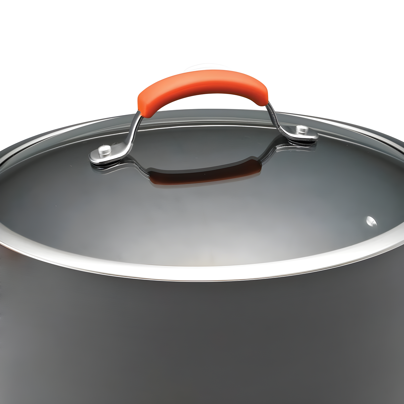Rachael Ray Rachael Ray Brights Hard Anodized Nonstick Cookware Pots and Pans Set, 10 Piece, Gray with Handles