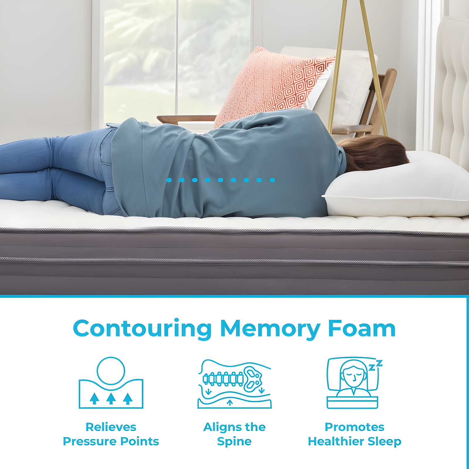 Linenspa Essentials Linenspa Essentials 10 In. Medium Gel Memory Foam Hybrid Mattress