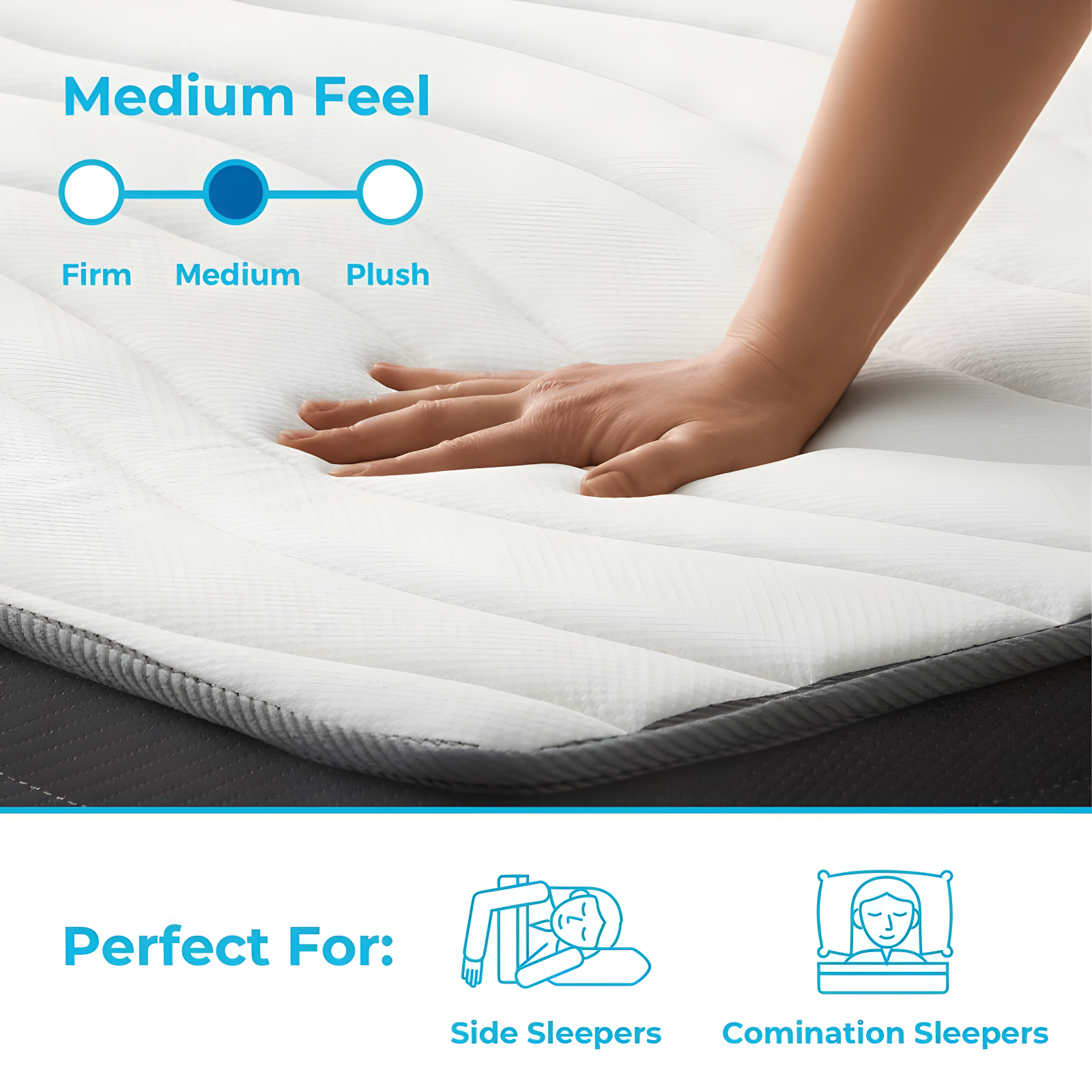 Linenspa Essentials Linenspa Essentials 10 In. Medium Gel Memory Foam Hybrid Mattress