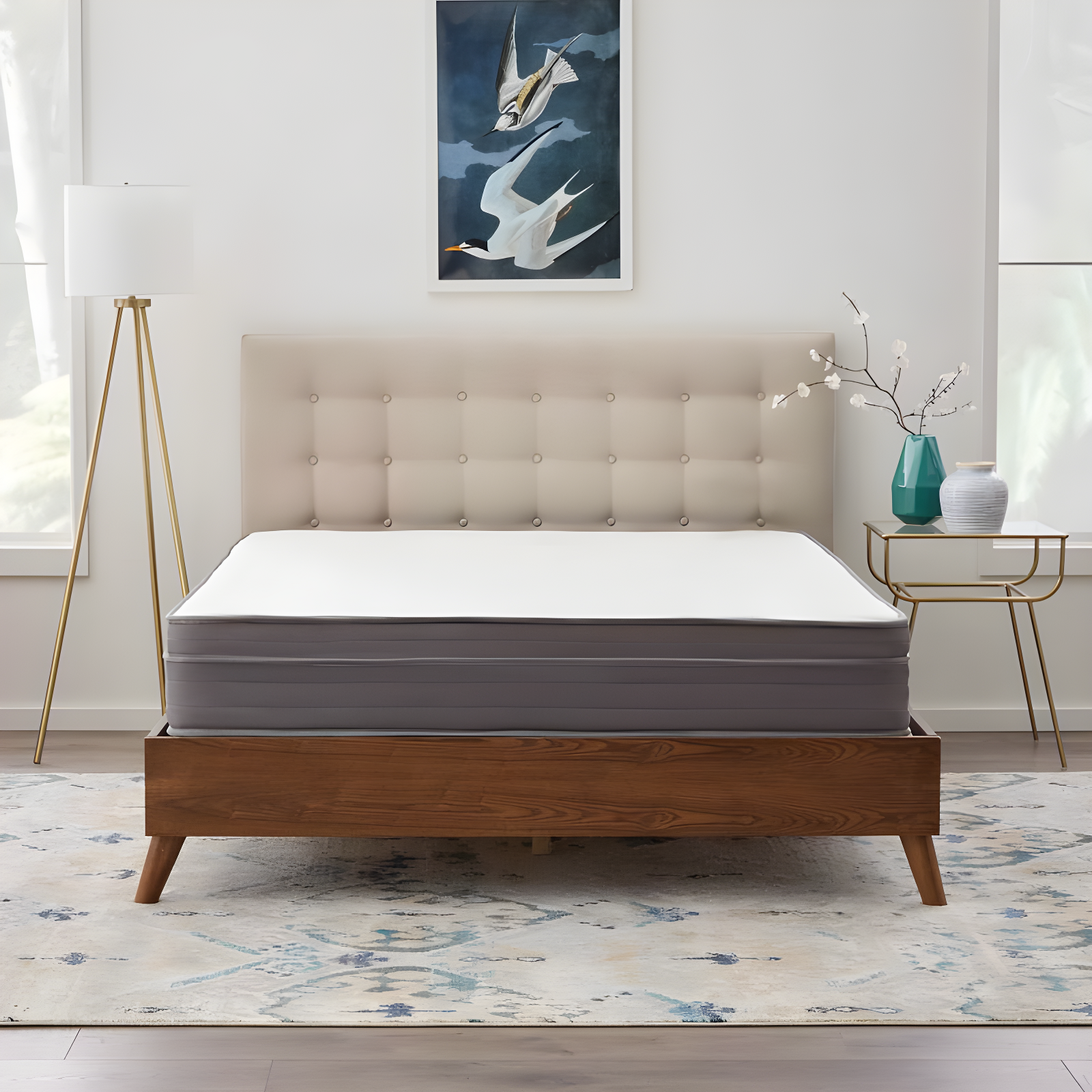 Linenspa Essentials Linenspa Essentials 10 In. Medium Gel Memory Foam Hybrid Mattress