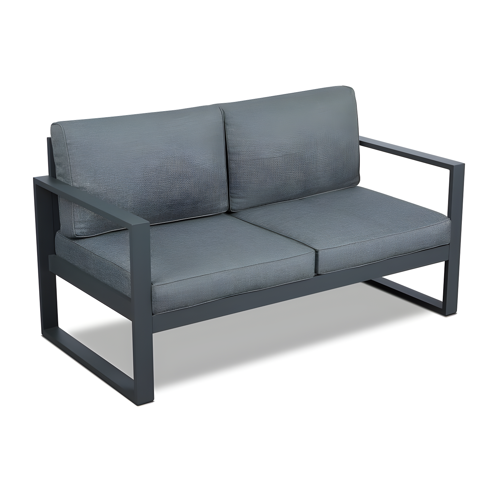 Real Flame BALTIC 55" Metal Outdoor Loveseat With Cushions by Real Flame