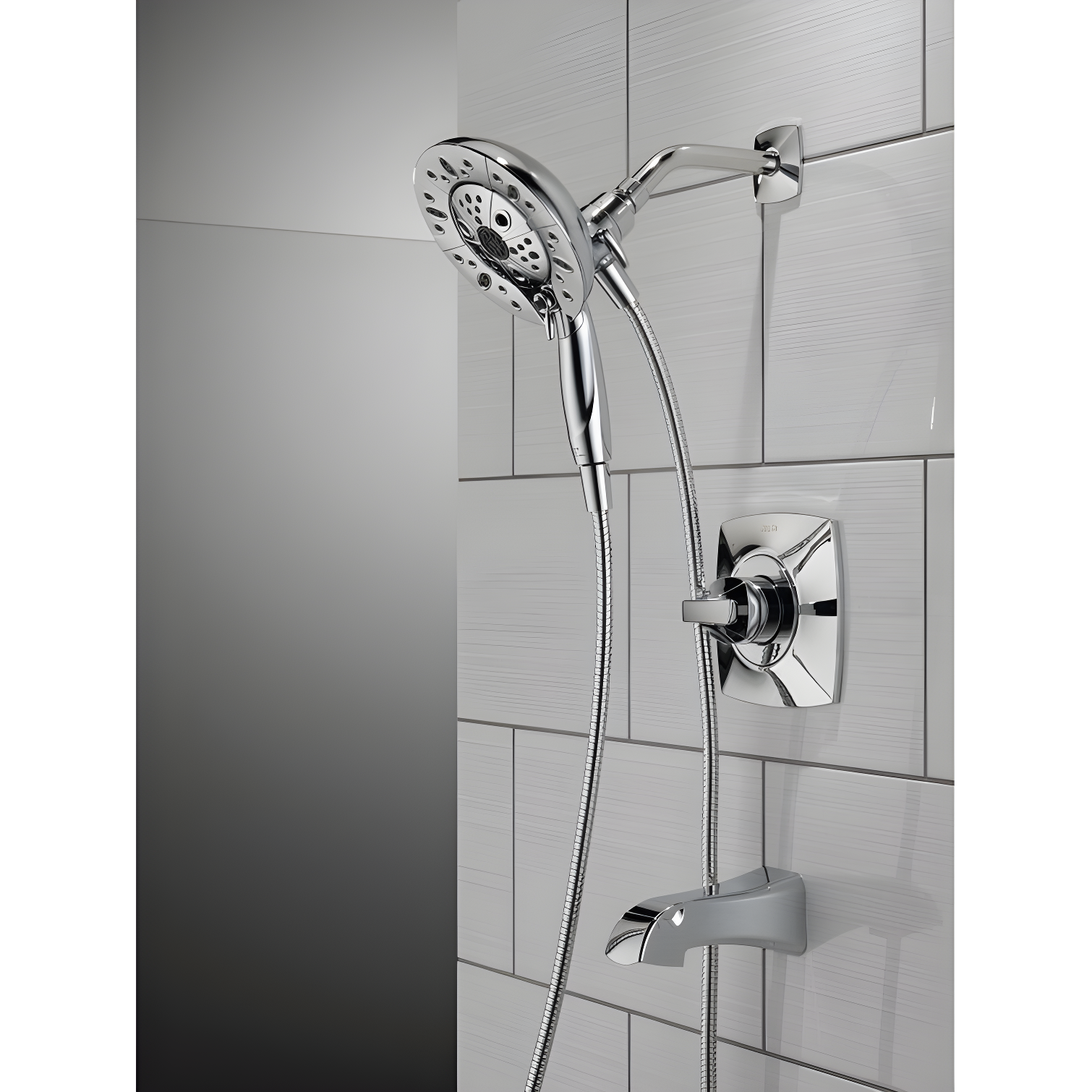 Vesna Single-Function Tub Shower Faucet Set, Shower Trim Kit with In2ition Shower Head and Valve