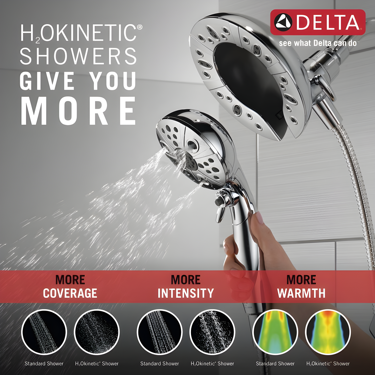 Vesna Single-Function Tub Shower Faucet Set, Shower Trim Kit with In2ition Shower Head and Valve