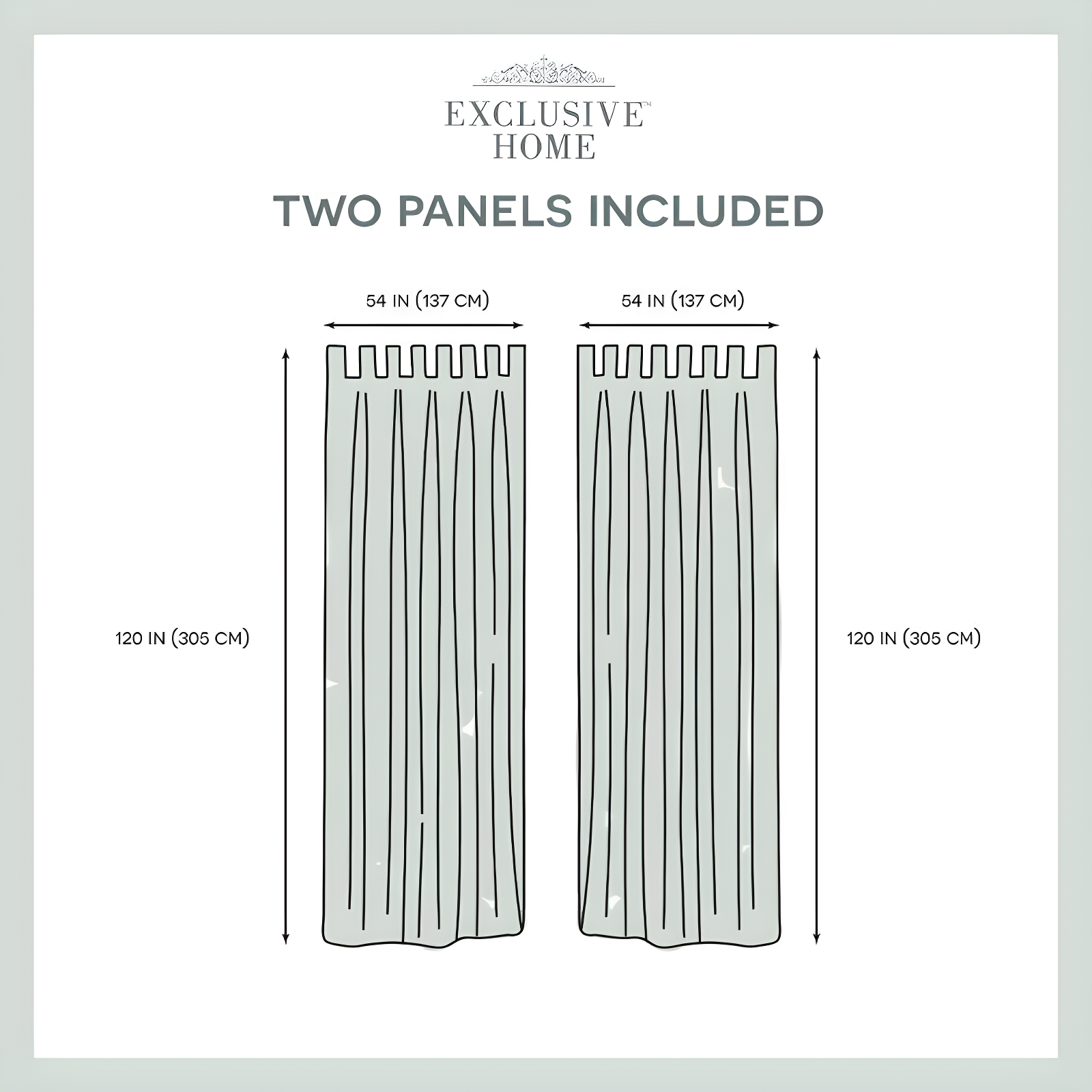 Set of 2 (120"x54") Cabana Easy Closure Grommet Top Light Filtering Window Curtain Panels Taupe Brown - Exclusive Home: Indoor/Outdoor Use