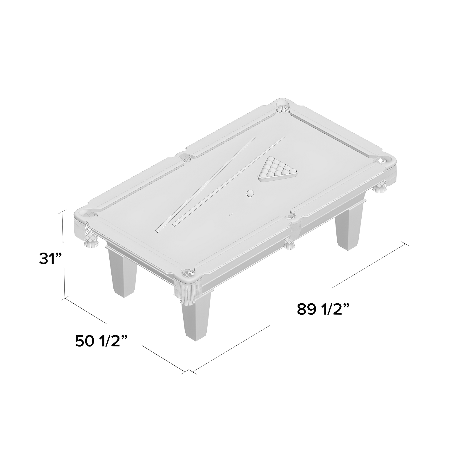 Fat Cat Fat Cat Frisco 7.5' Pool Table with Accessories