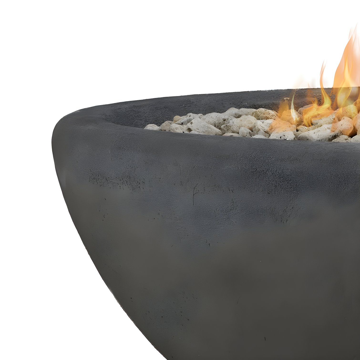 Fernanda Fire Bowl - Shale / Round