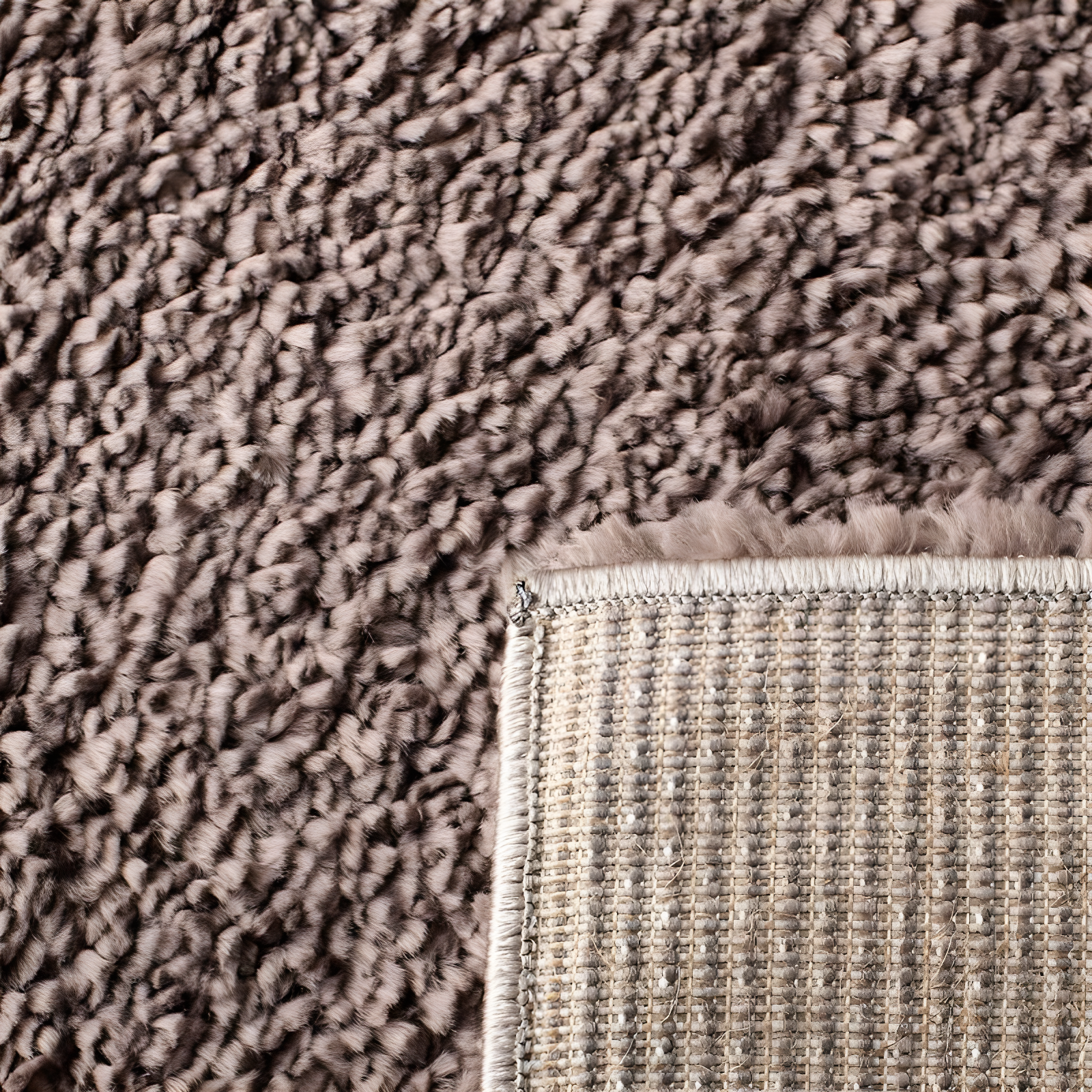 August Shag 900 AUG900 Power Loomed Indoor Area Rug - Taupe - 6'x9' - Safavieh