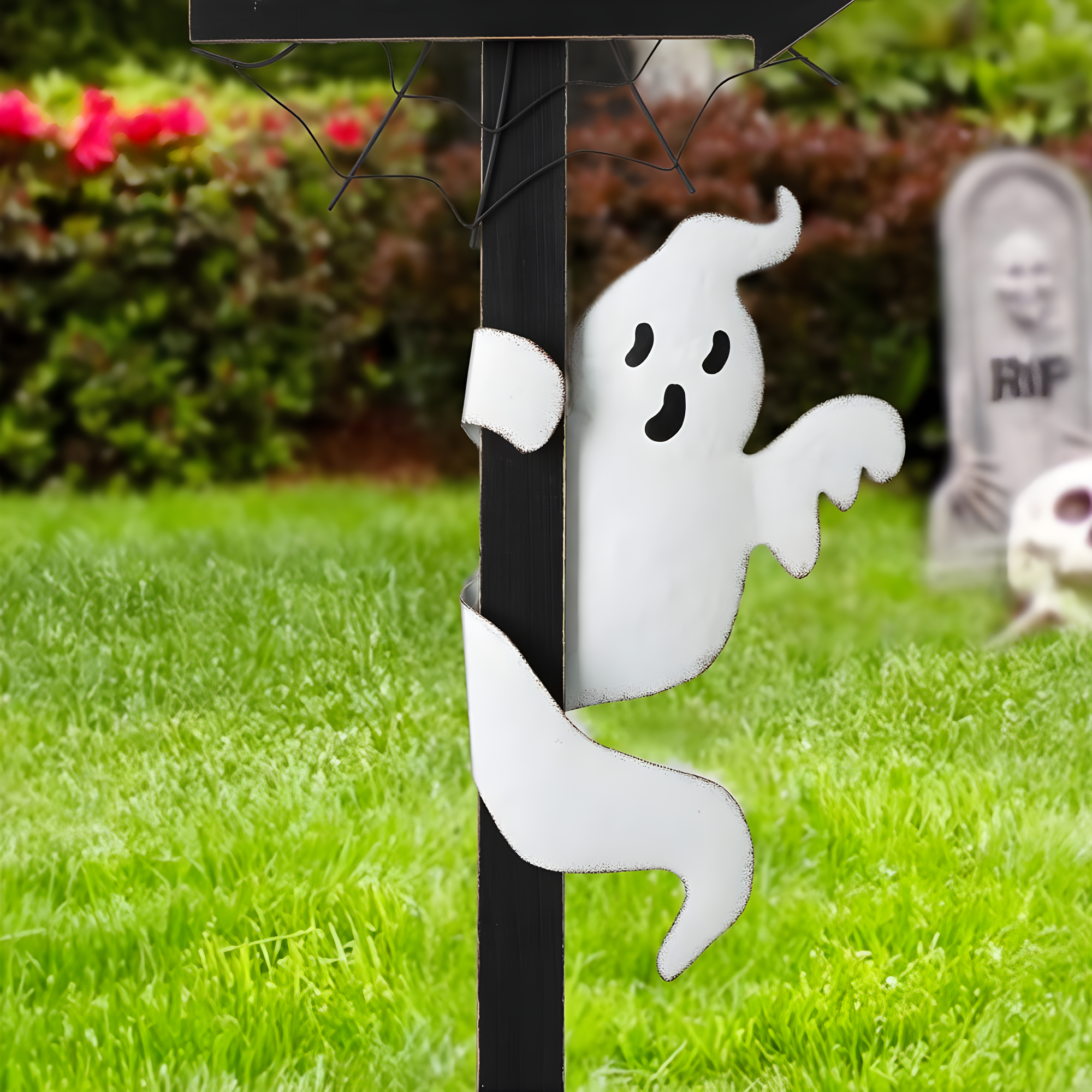 Jetlink Crafts LED Lighted Halloween Haunted House Yard Stake