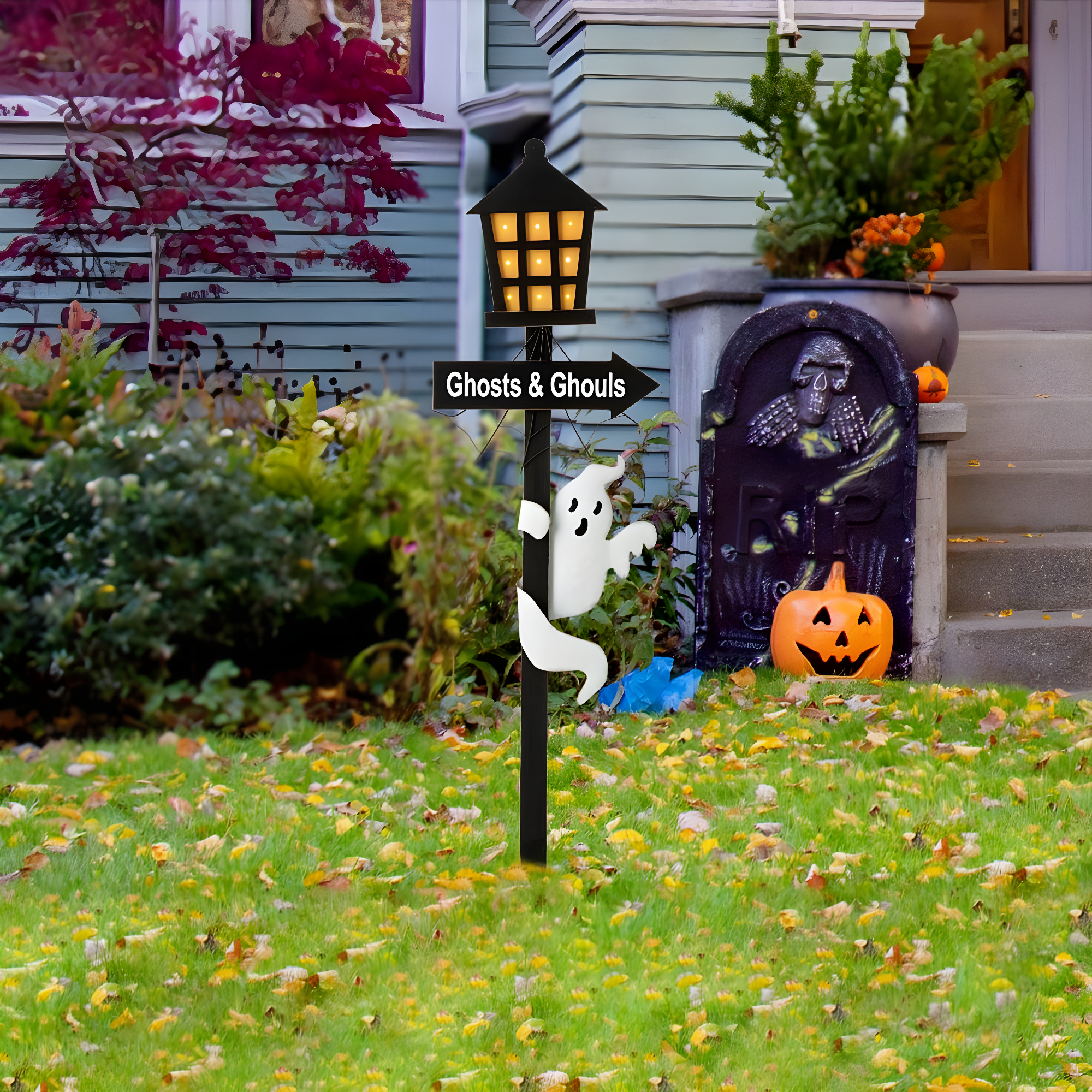 Jetlink Crafts LED Lighted Halloween Haunted House Yard Stake