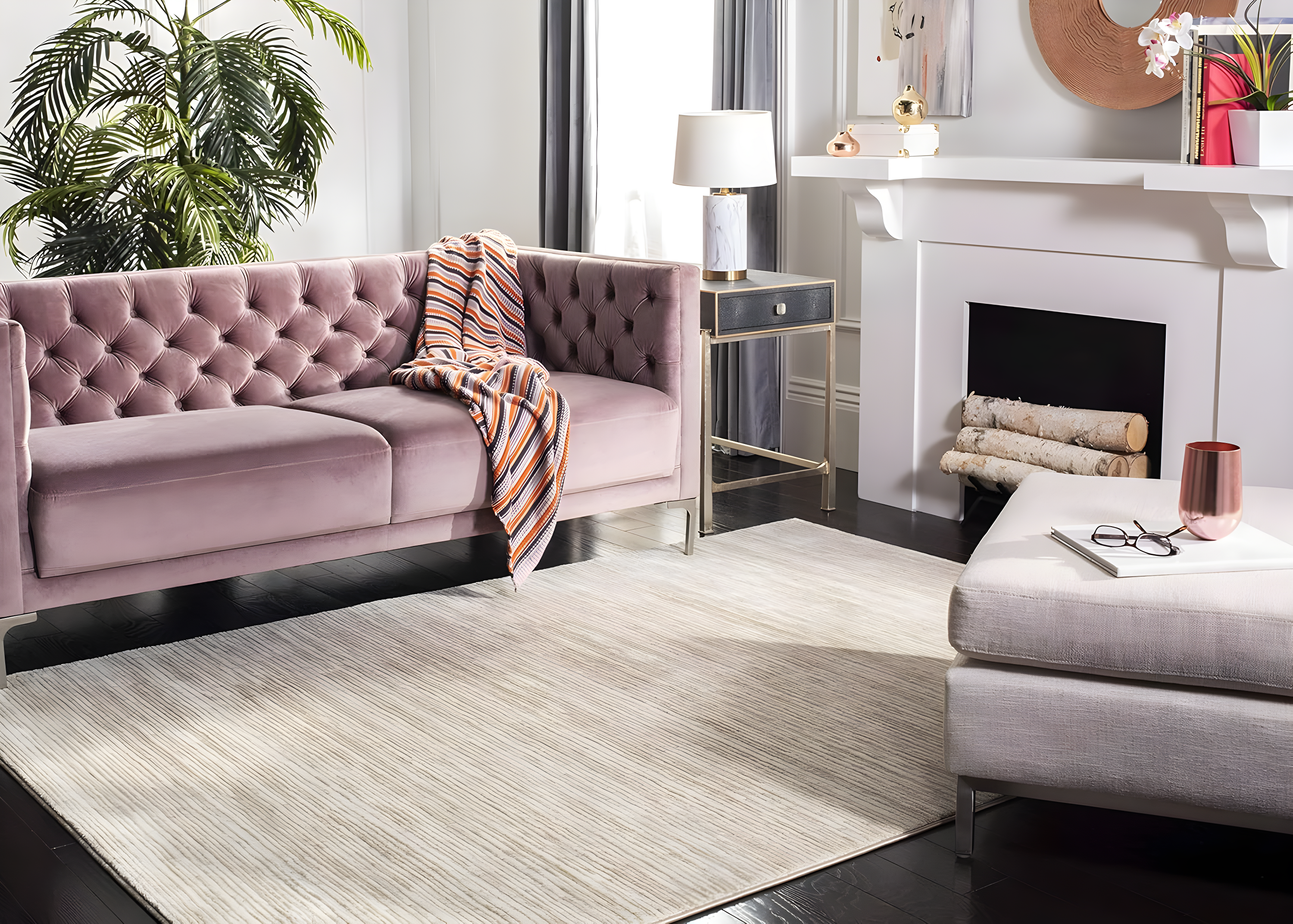 Vision VSN606 Power Loomed Indoor Area Rug - Creme - 6'x9' - Safavieh.