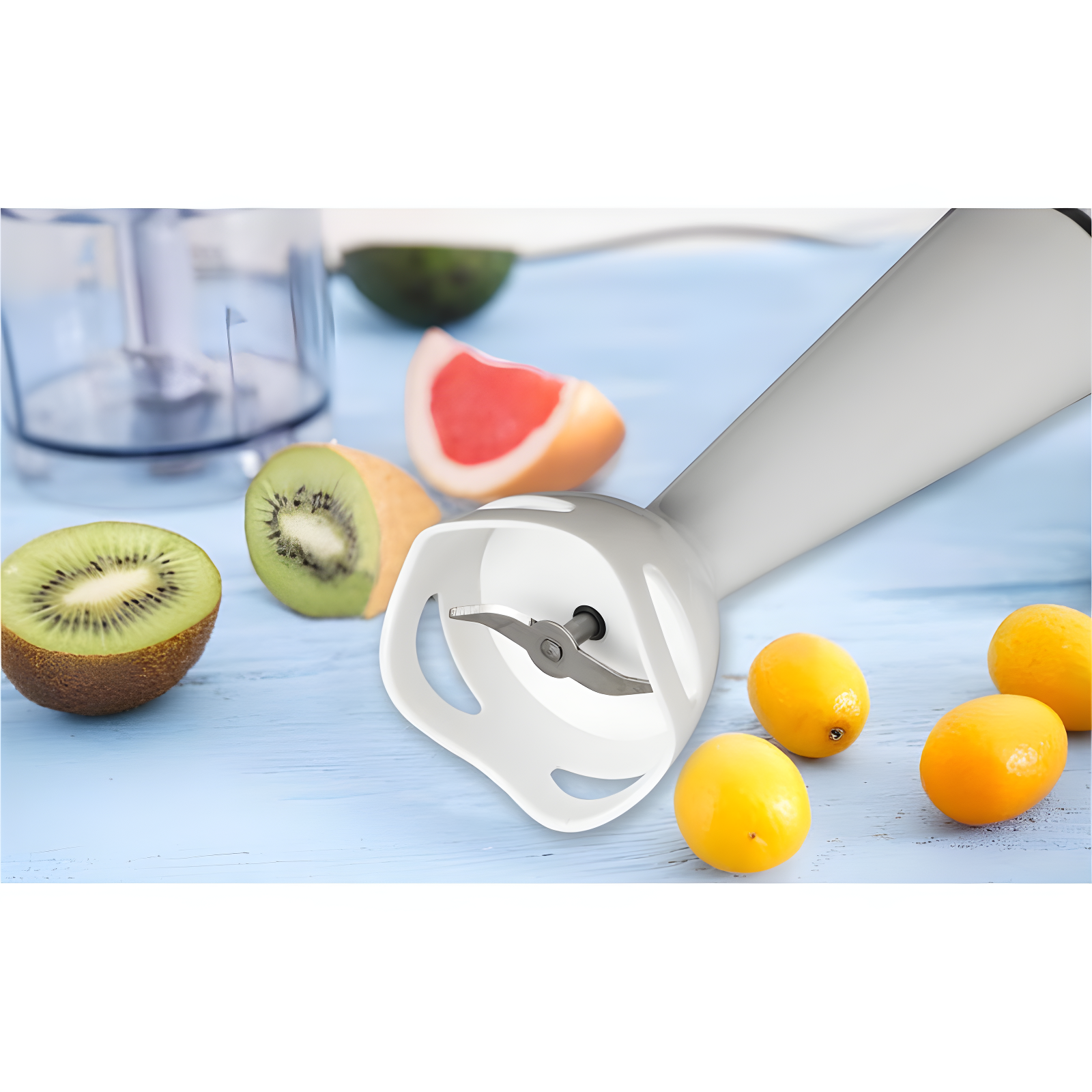 Commercial Chef COMMERCIAL CHEF Immersion Blender, Hand Blender with Stainless Steel Blades