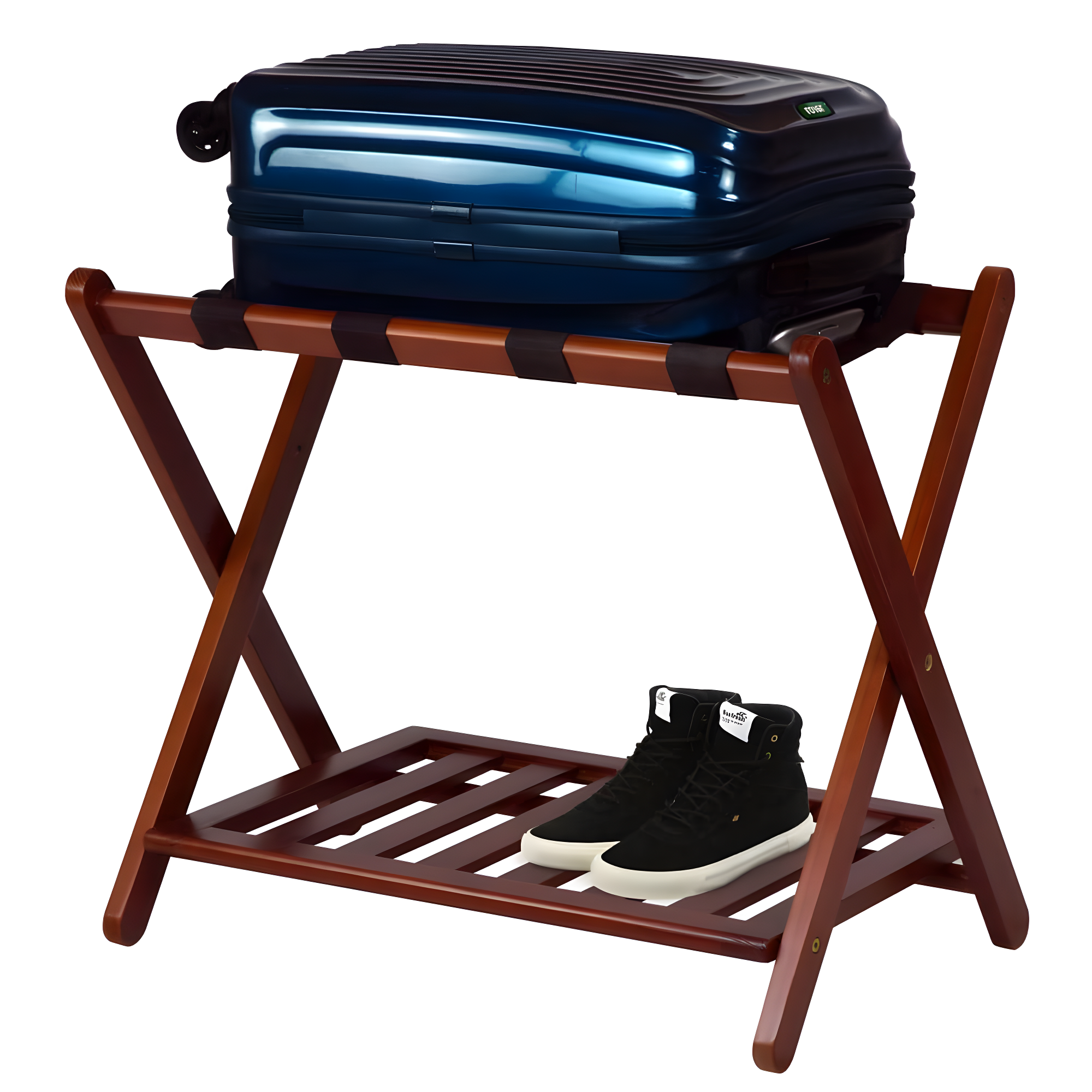 WRIWON Luggage Rack, 26.75" Wide with Shelf