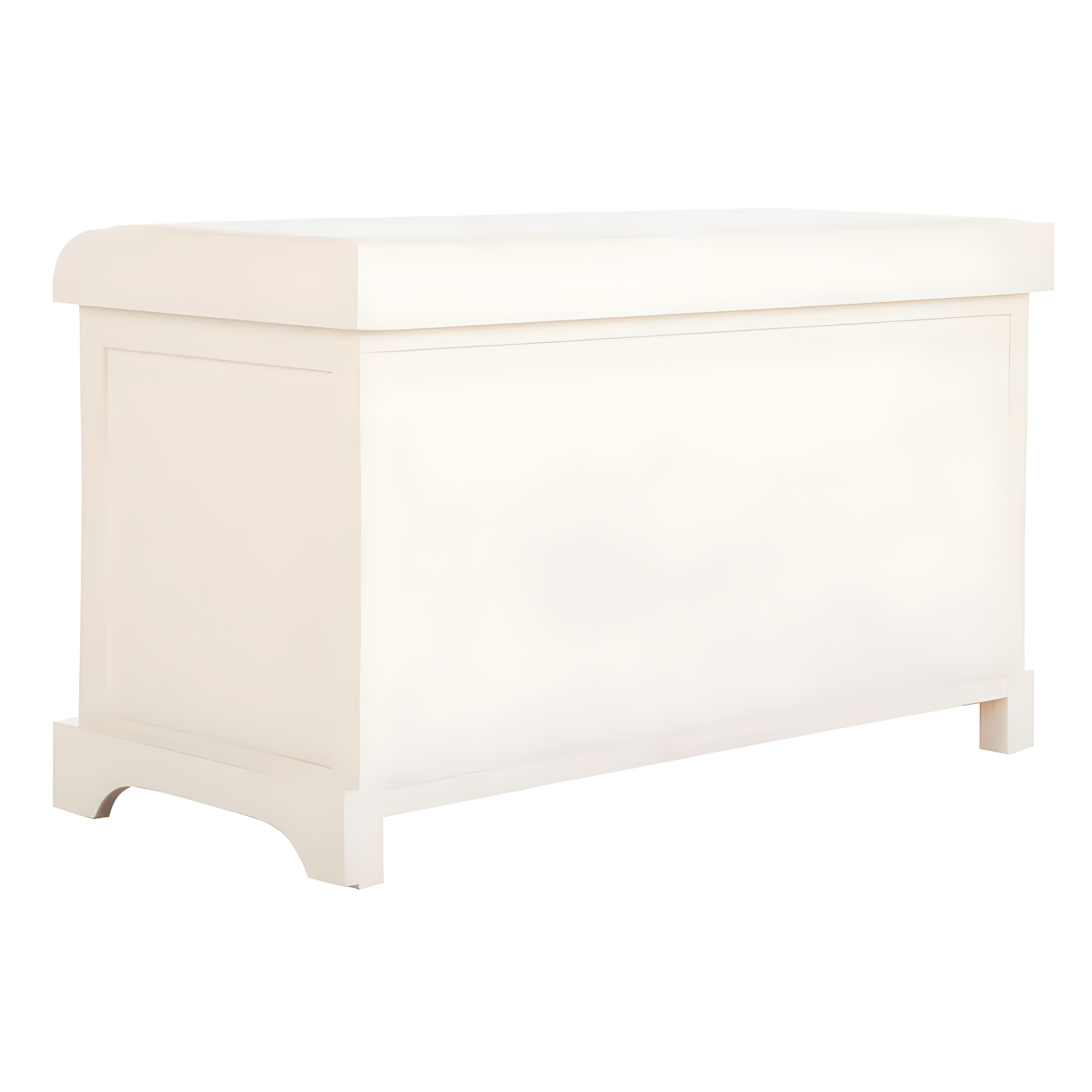 Freddy Wicker Storage Bench - AMH5736 - Vintage White - Safavieh