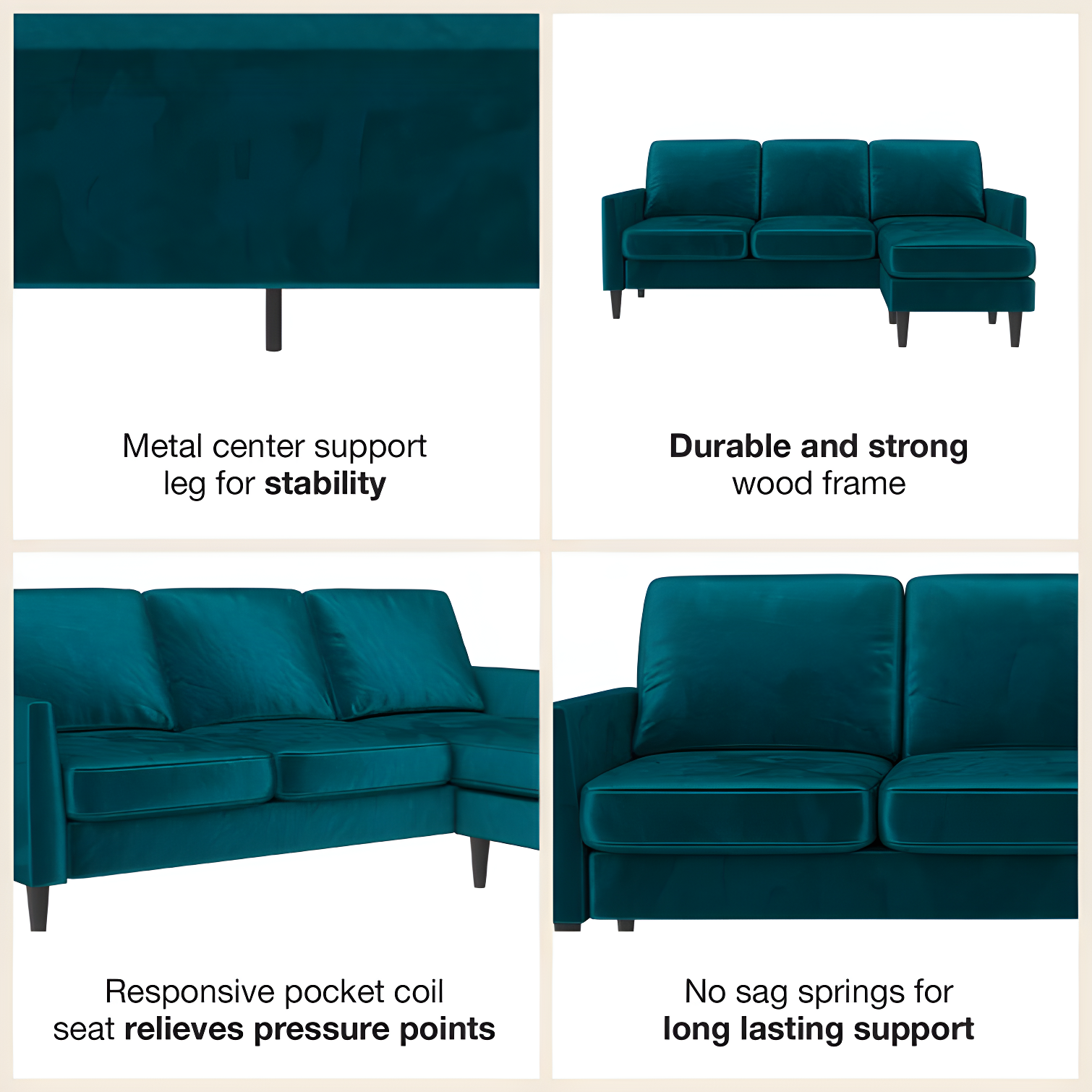 Winston 81.5" Wide Reversible Sofa & Chaise with Ottoman