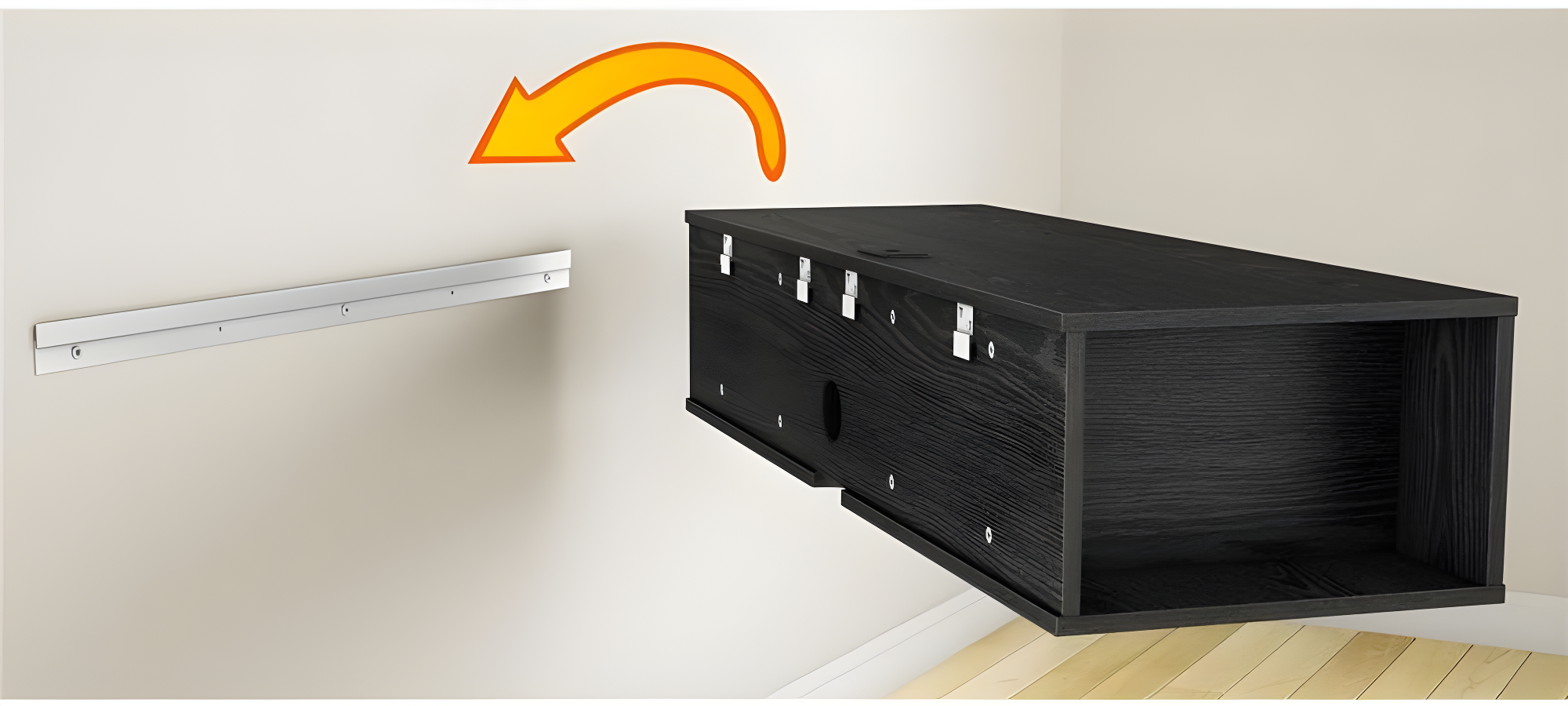 City Life Floating TV Stand for TVs up to 78"