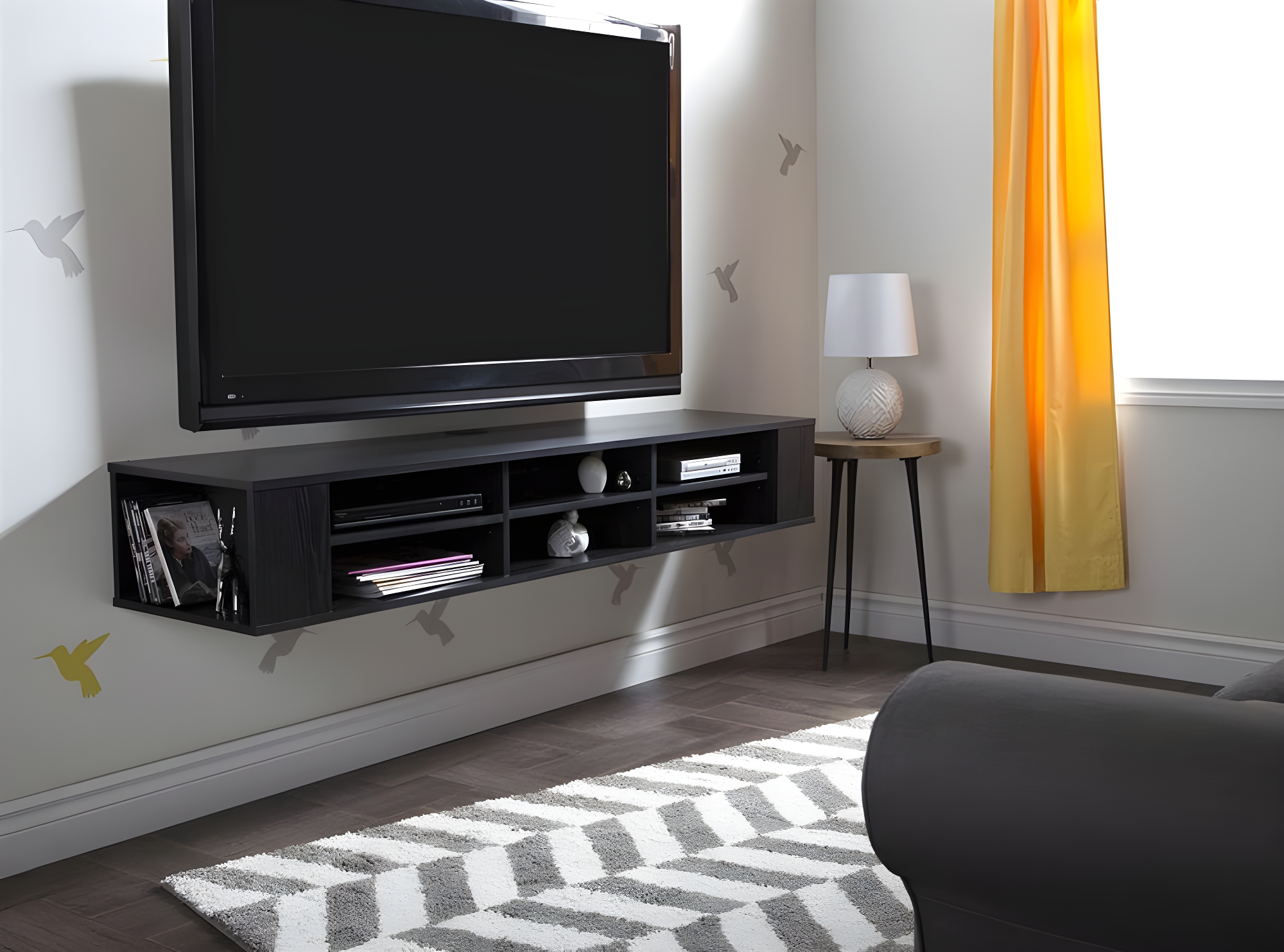 City Life Floating TV Stand for TVs up to 78"