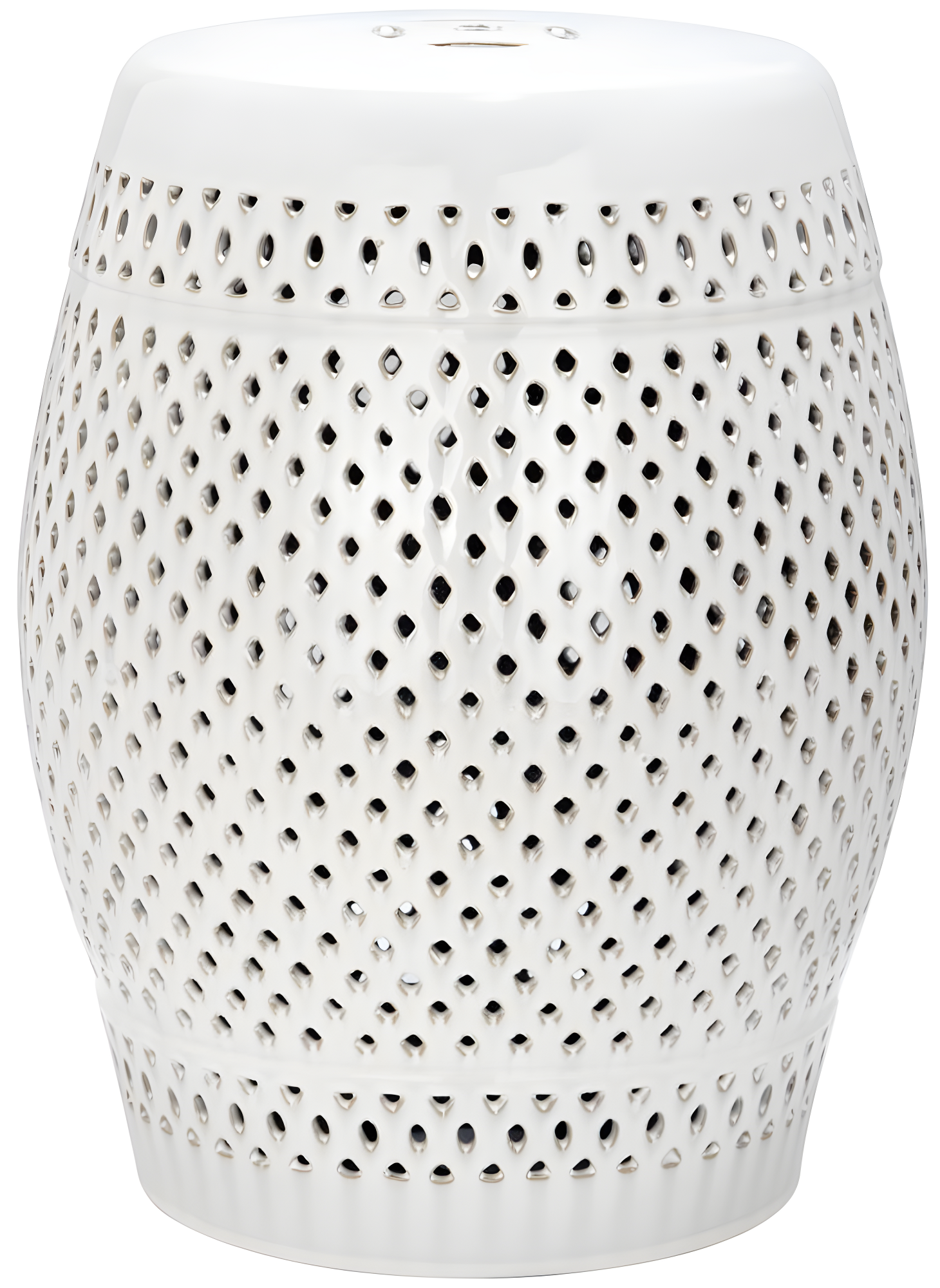 Safavieh Diamond Ceramic Garden Stool in Cream
