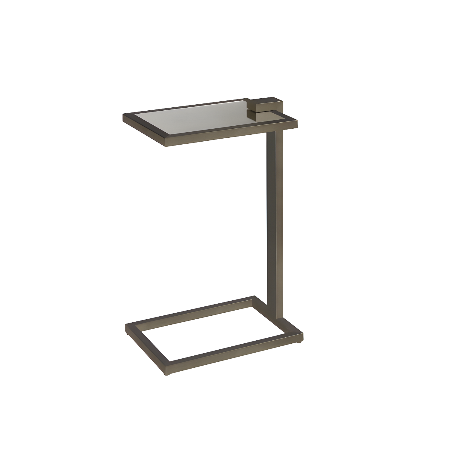Garrison Glass Top End Table