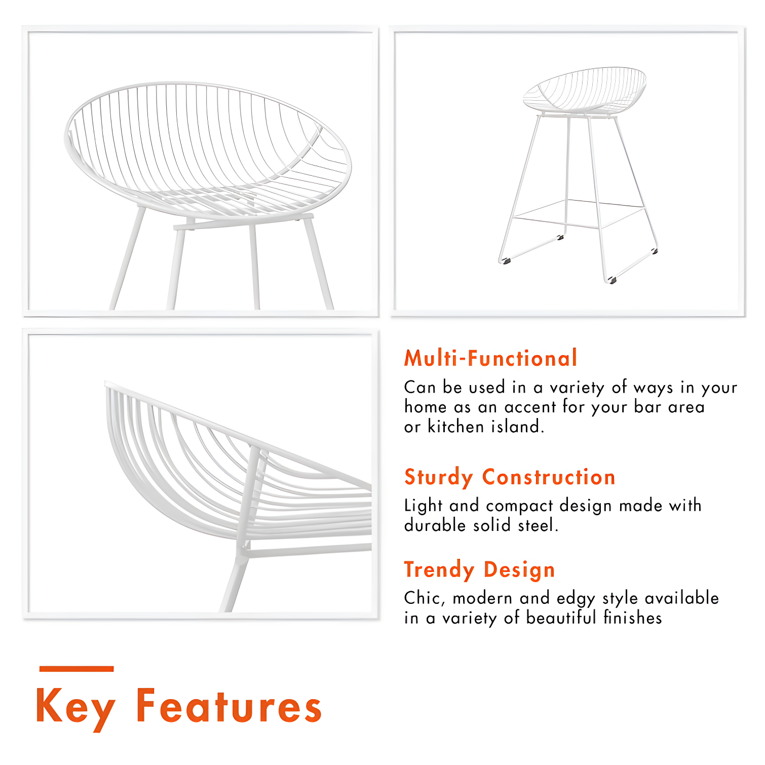 Ellis 25" Counter Bar Stool