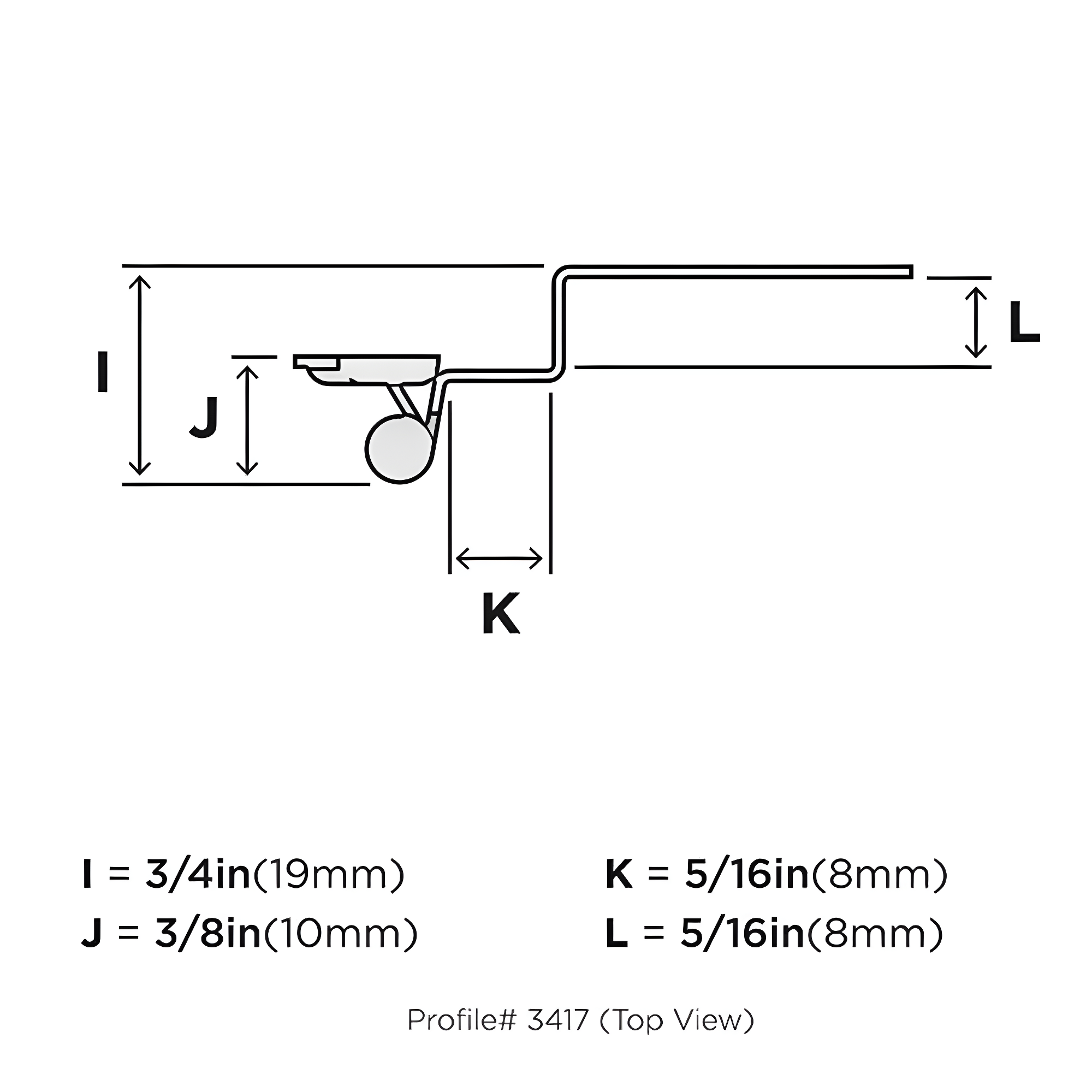 Face Mount Overlay Hinge