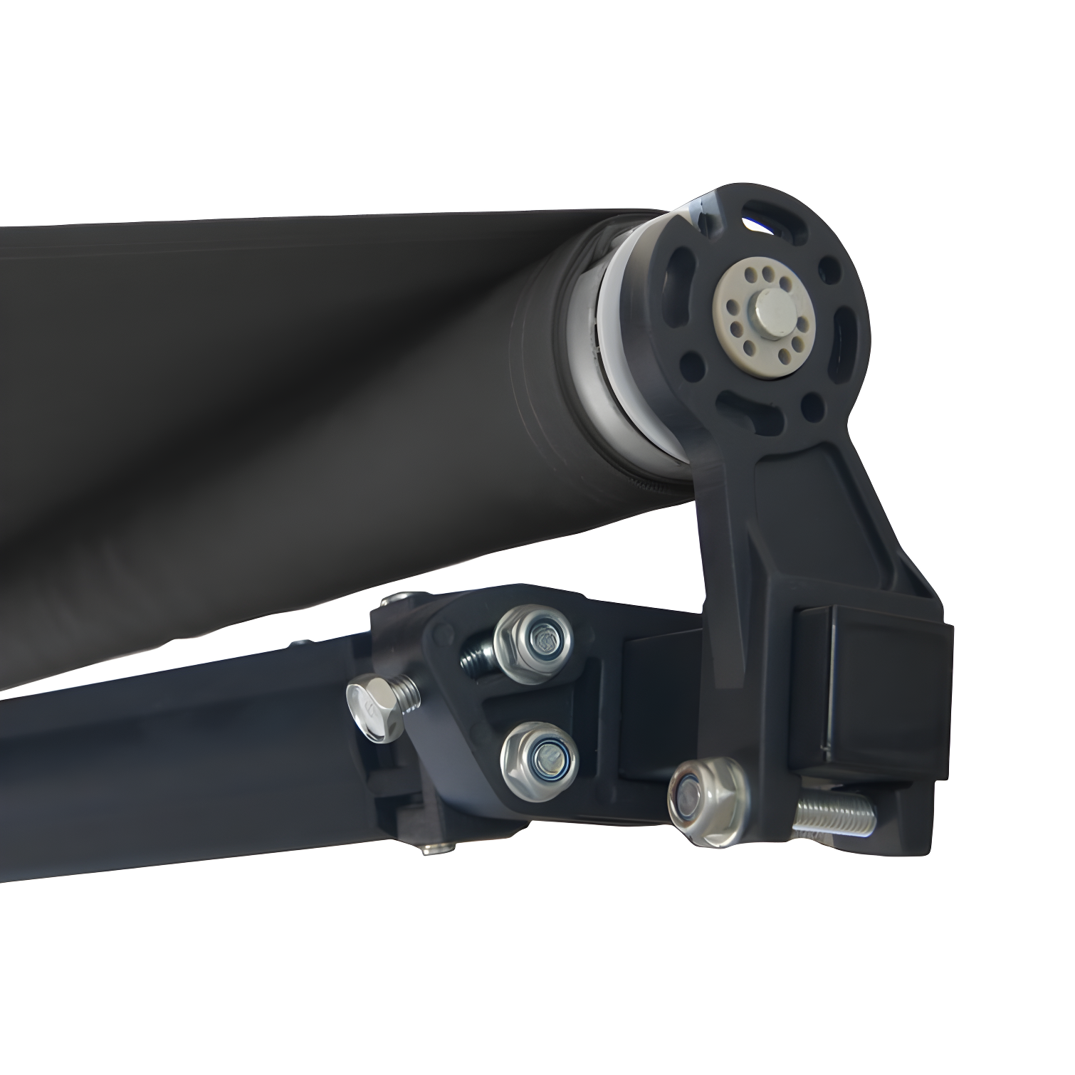 Motorized Retractable Patio Awning- Black Frame