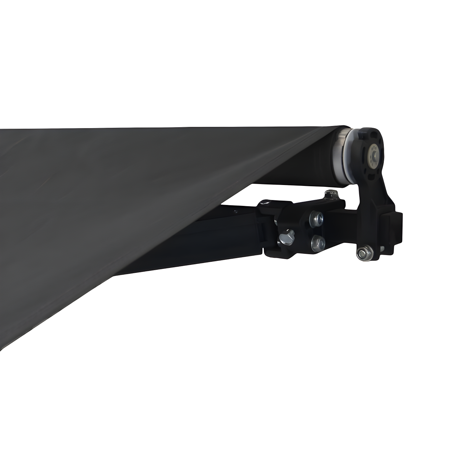 Motorized Retractable Patio Awning- Black Frame
