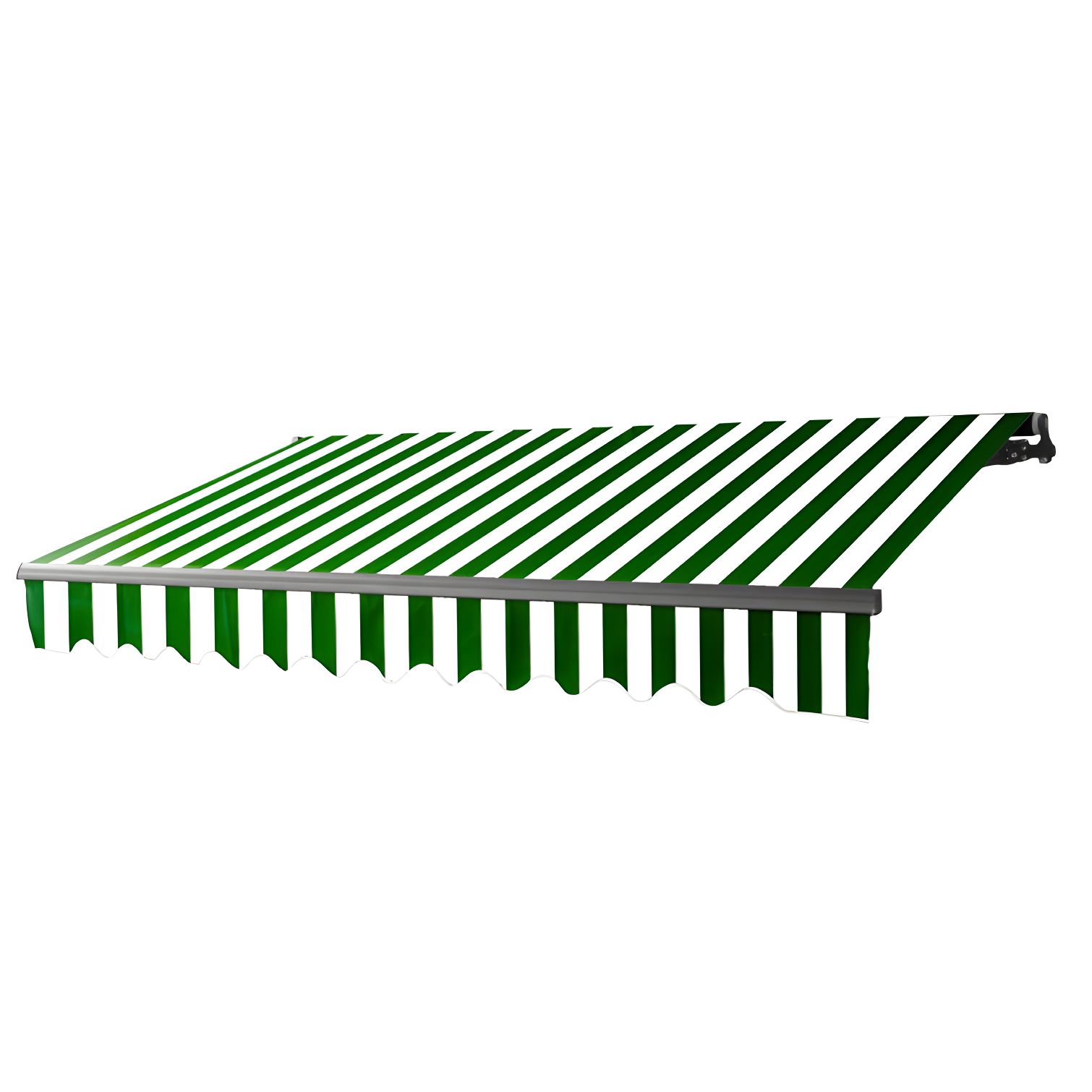 Motorized Retractable Patio Awning- Black Frame
