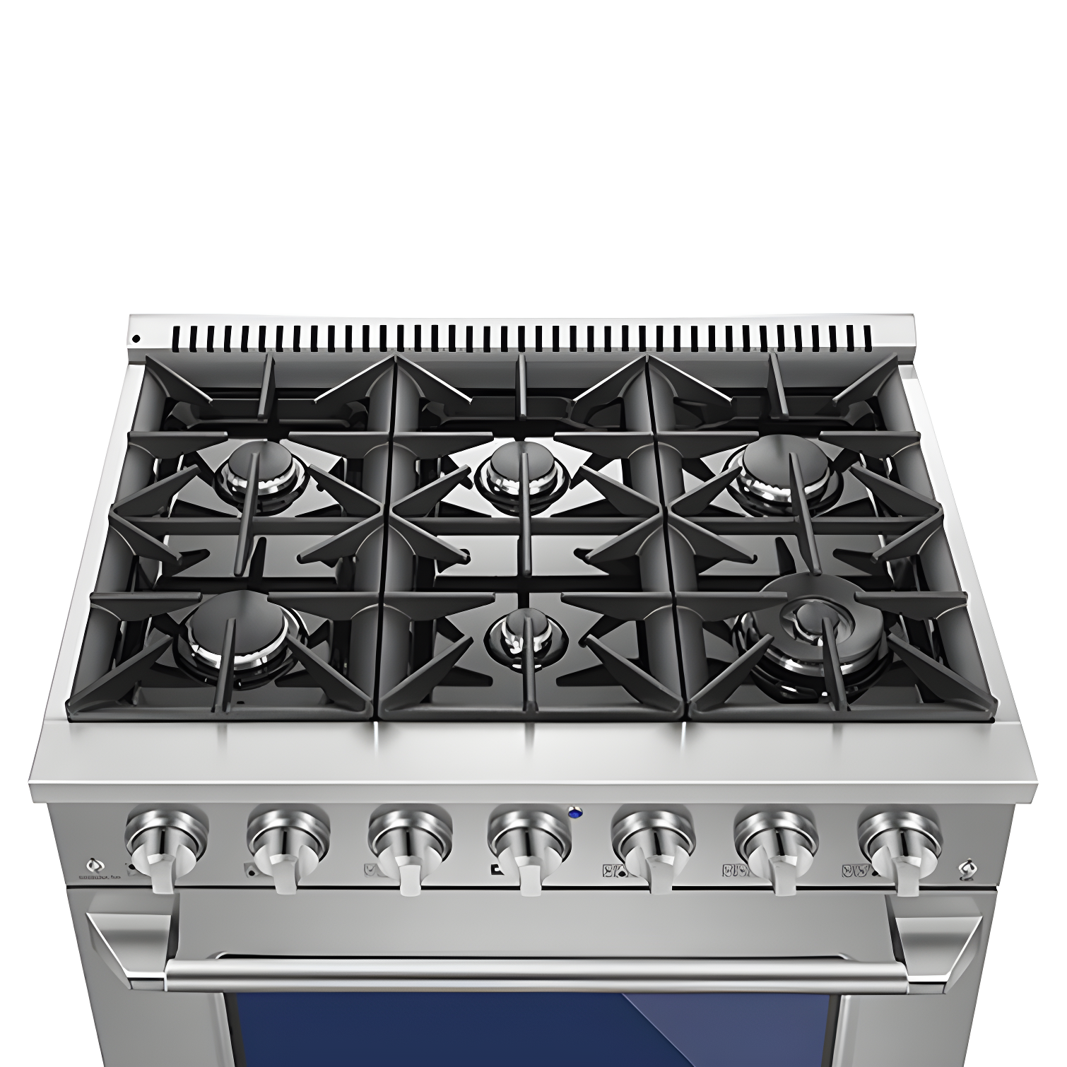 Empava 36" 5.2 Cubic Feet Smart Retro Natural Gas Slide-In Range with 6 Burners