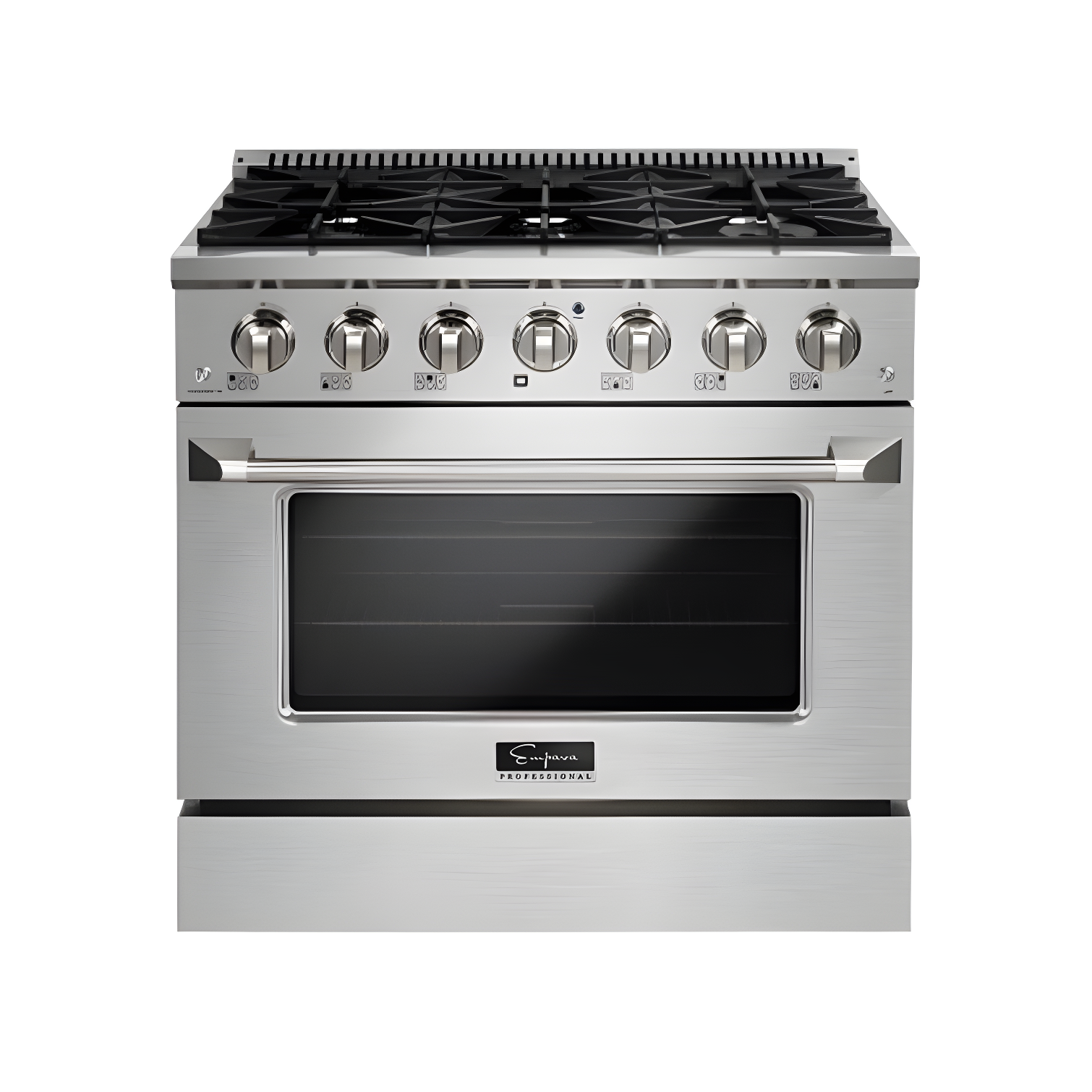 Empava 36" 5.2 Cubic Feet Smart Retro Natural Gas Slide-In Range with 6 Burners