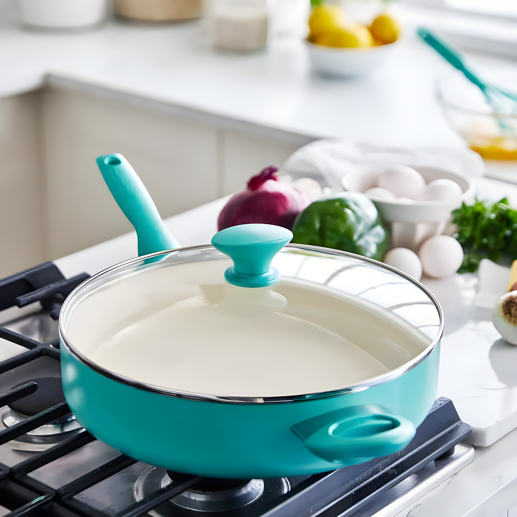 GreenPan Rio Healthy Ceramic Nonstick 5Qt Saute Pan with Lid