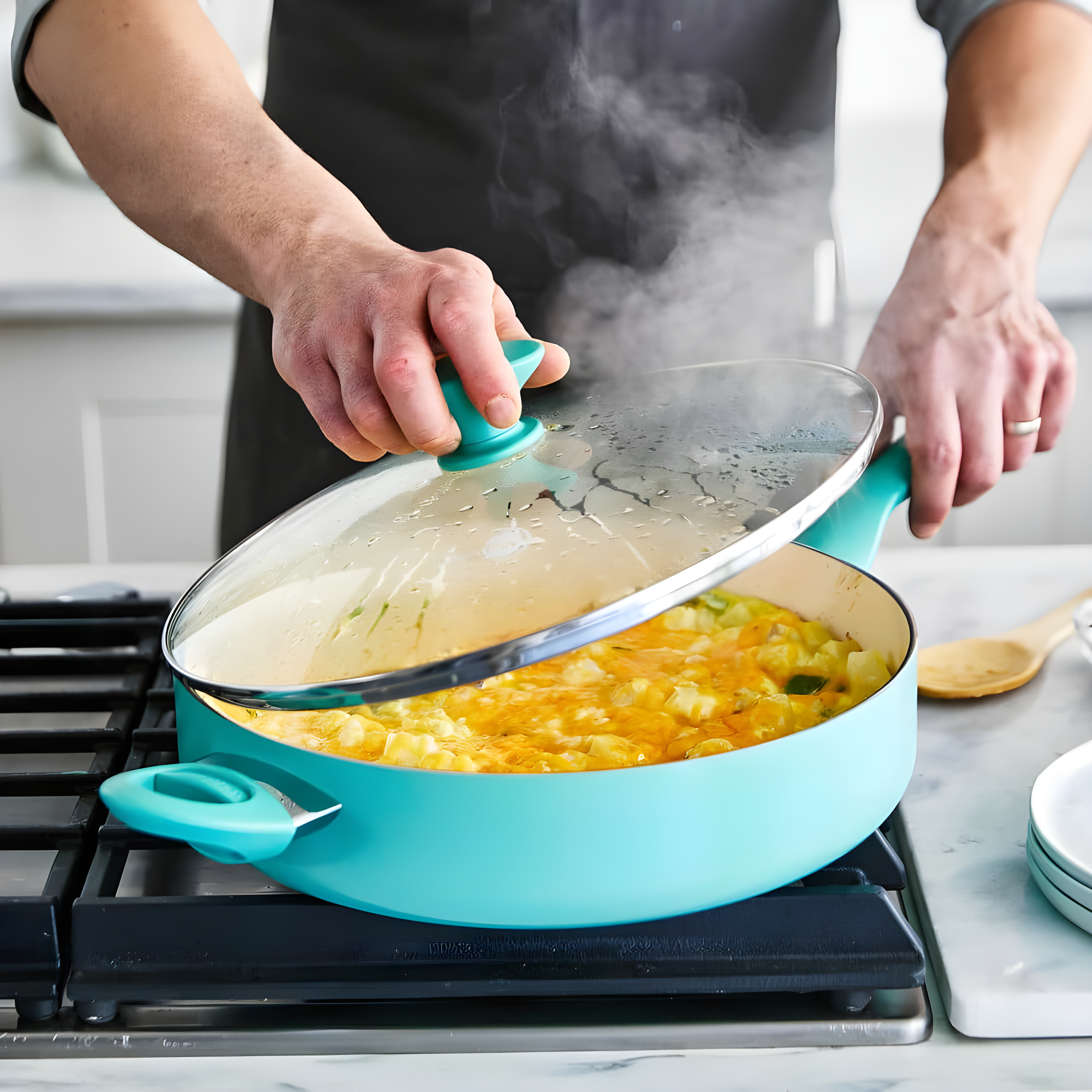 GreenPan Rio Healthy Ceramic Nonstick 5Qt Saute Pan with Lid