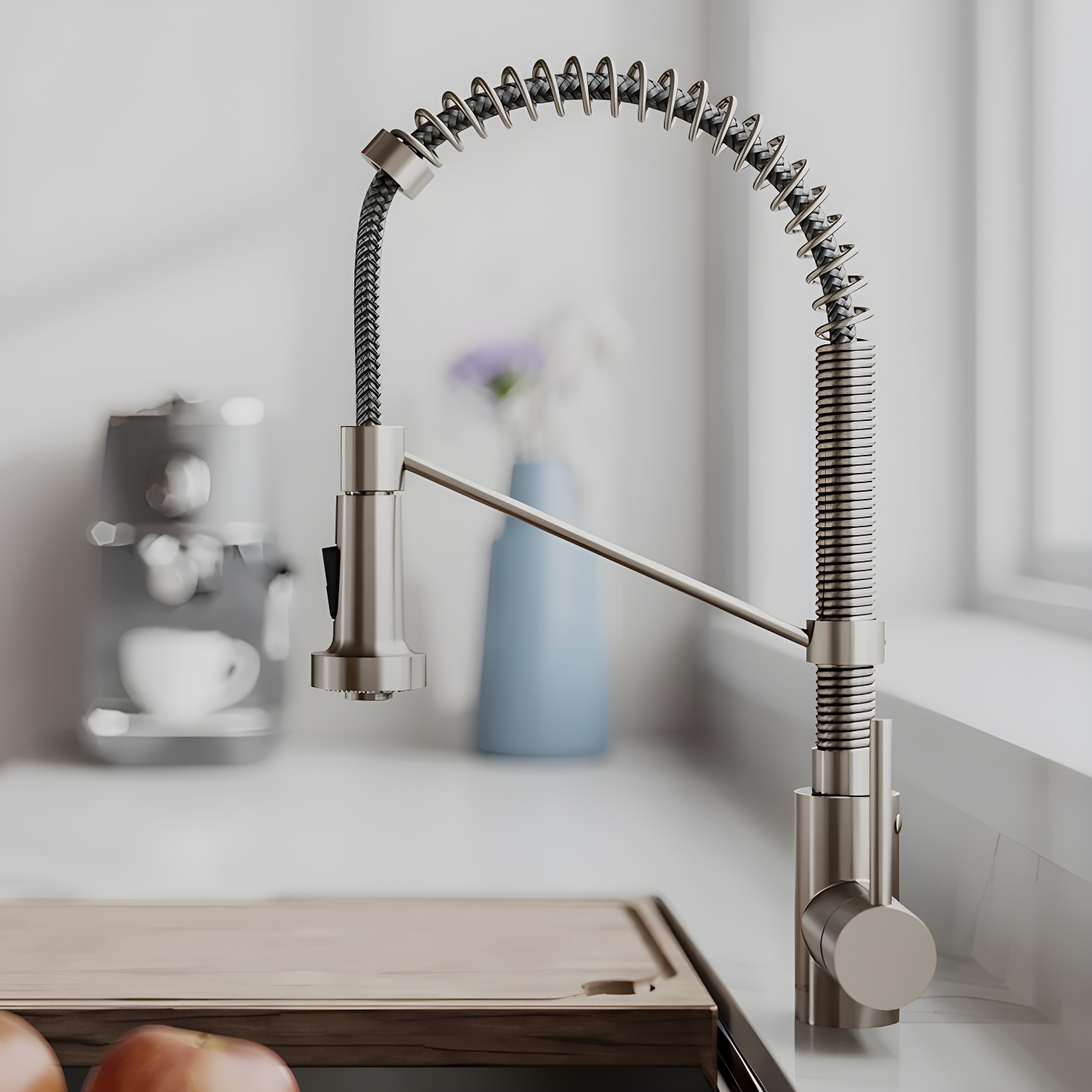 KRAUS Bolden Commercial Style 2-Function Single Handle Pull Down Kitchen Faucet