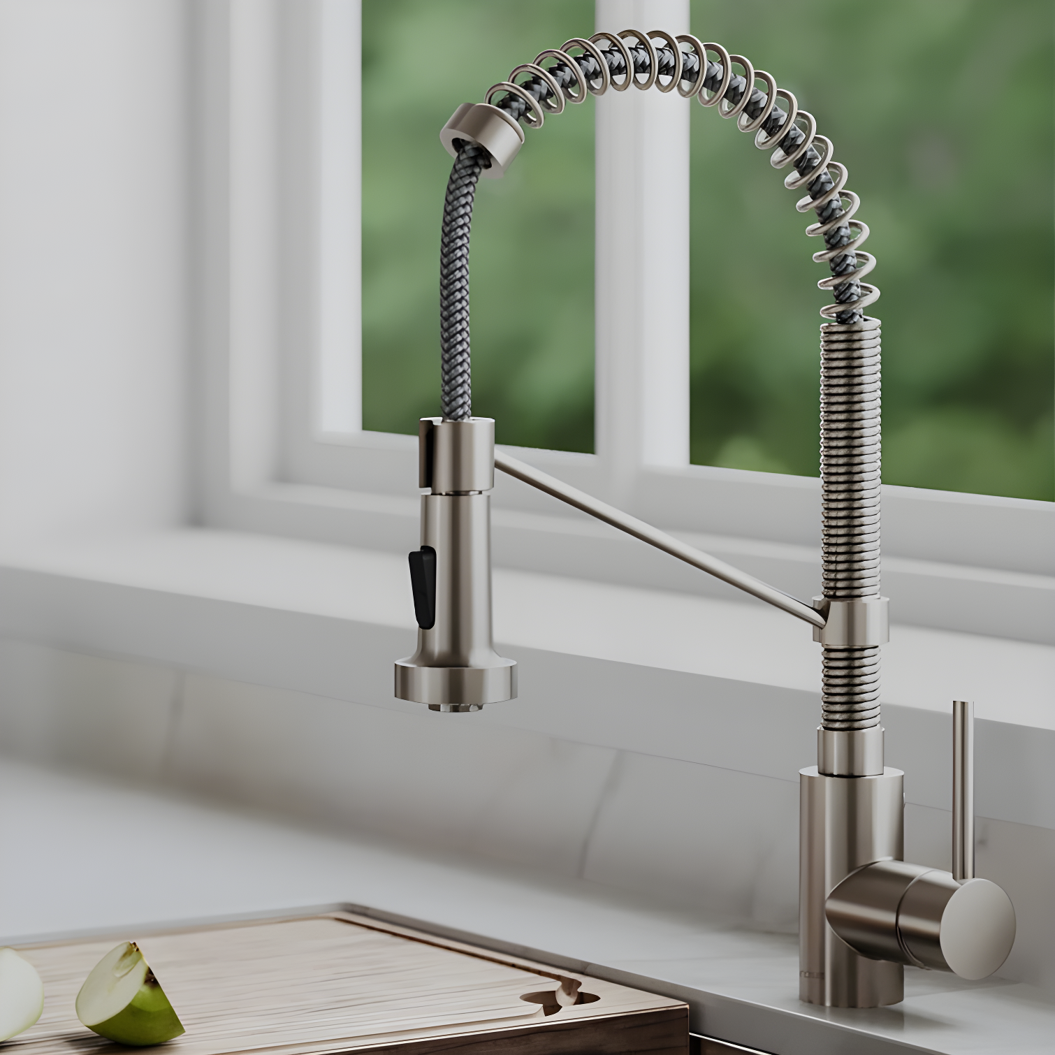 KRAUS Bolden Commercial Style 2-Function Single Handle Pull Down Kitchen Faucet