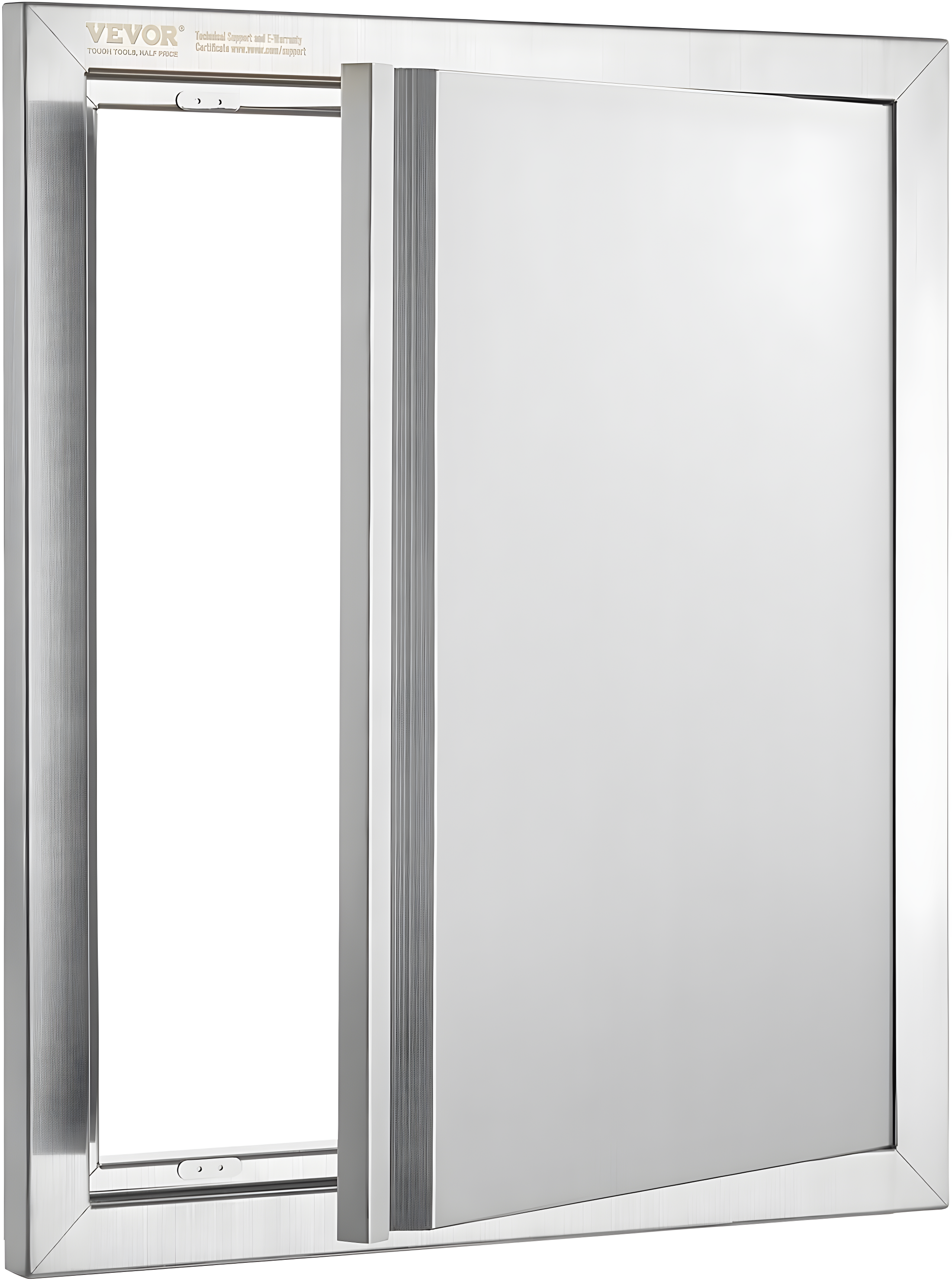 Single Outdoor Kitchen Door 18 in. W x 21 in. H BBQ Access Door Stainless Steel Flush Mount Door Wall Vertical Door
