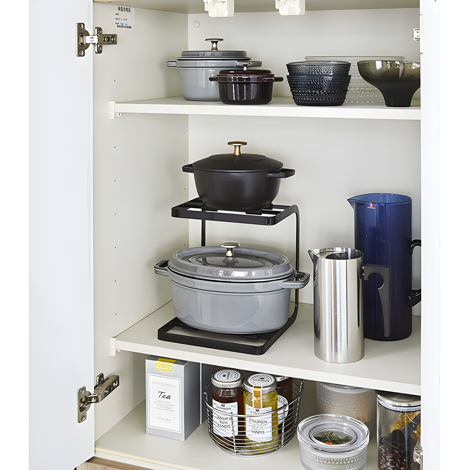 Yamazaki Home Pot Organizer, Steel, No Assembly Req.