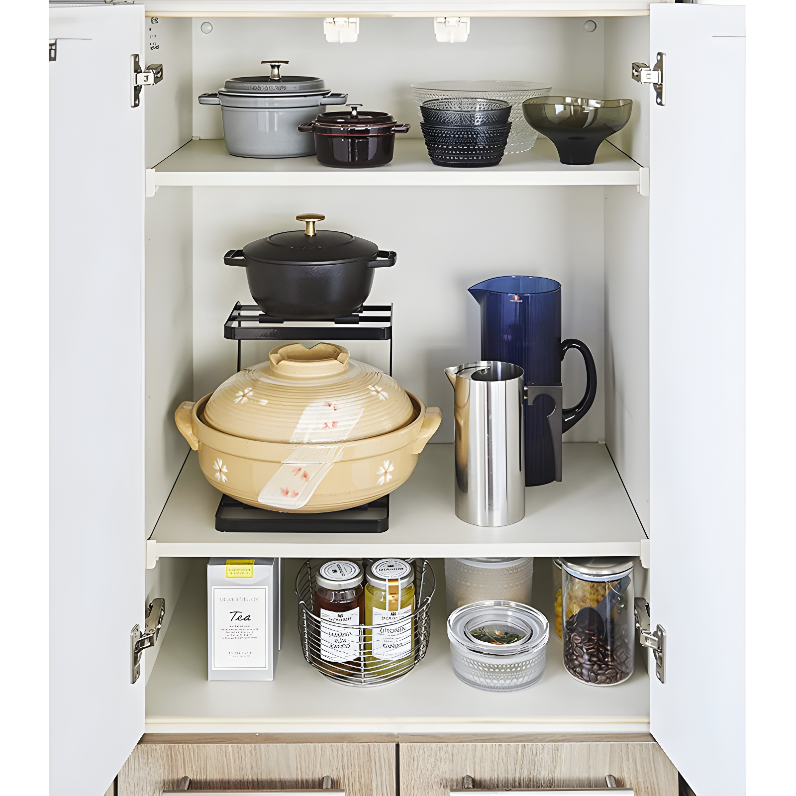 Yamazaki Home Pot Organizer, Steel, No Assembly Req.